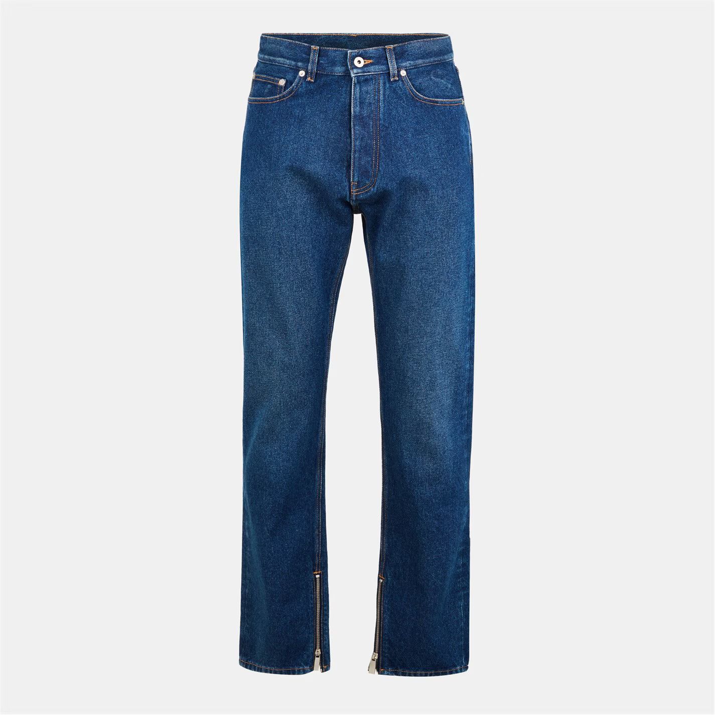 Off-White o1g2r1mq0326 Straight Leg Jeans in Blue Size US 30 / EU 46 - 1 Thumbnail