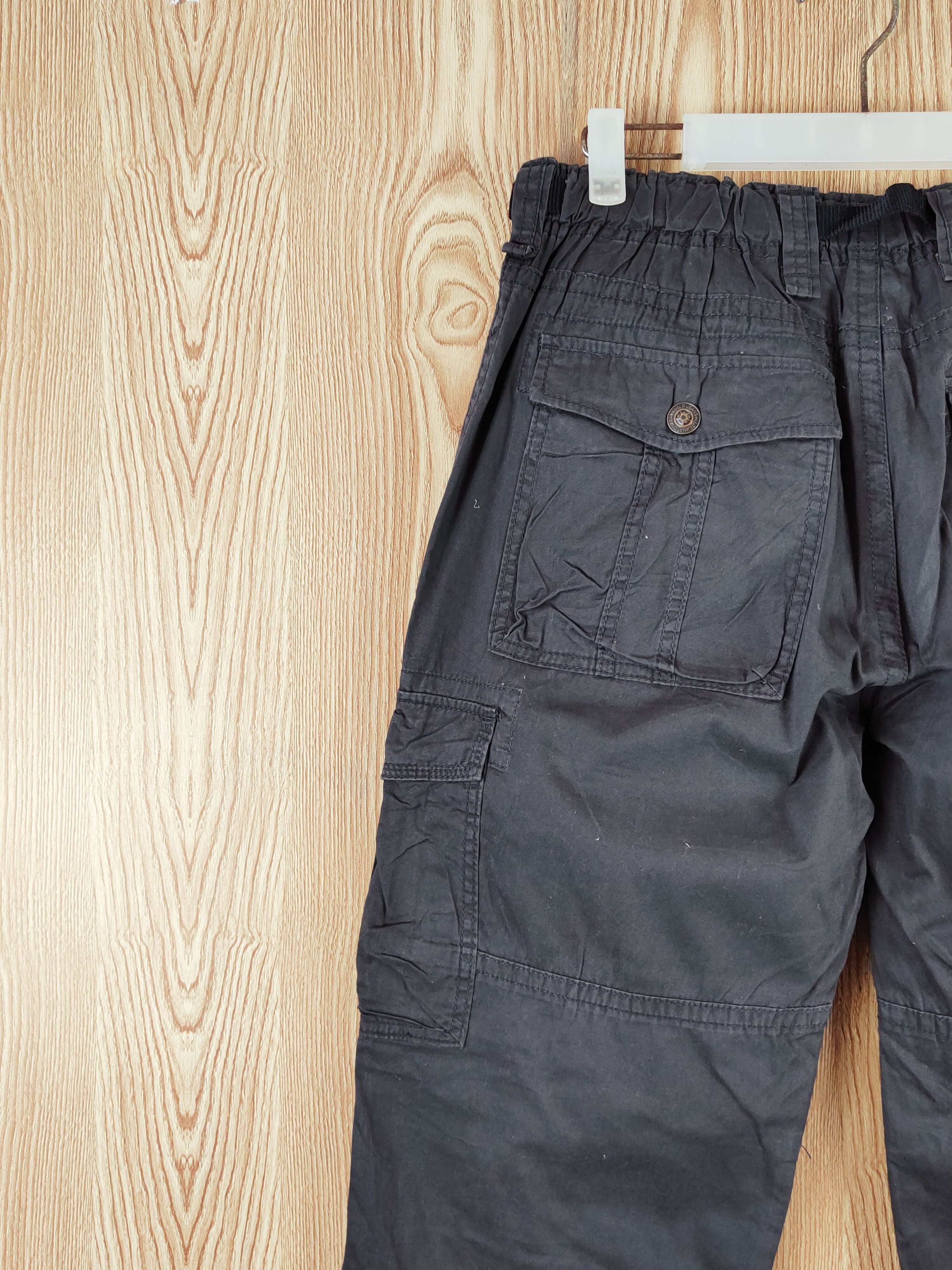 Japanese Brand Japanese Brand Black Multipocket Tactical Cargo Pants #W837 Size US 33 - 8 Thumbnail