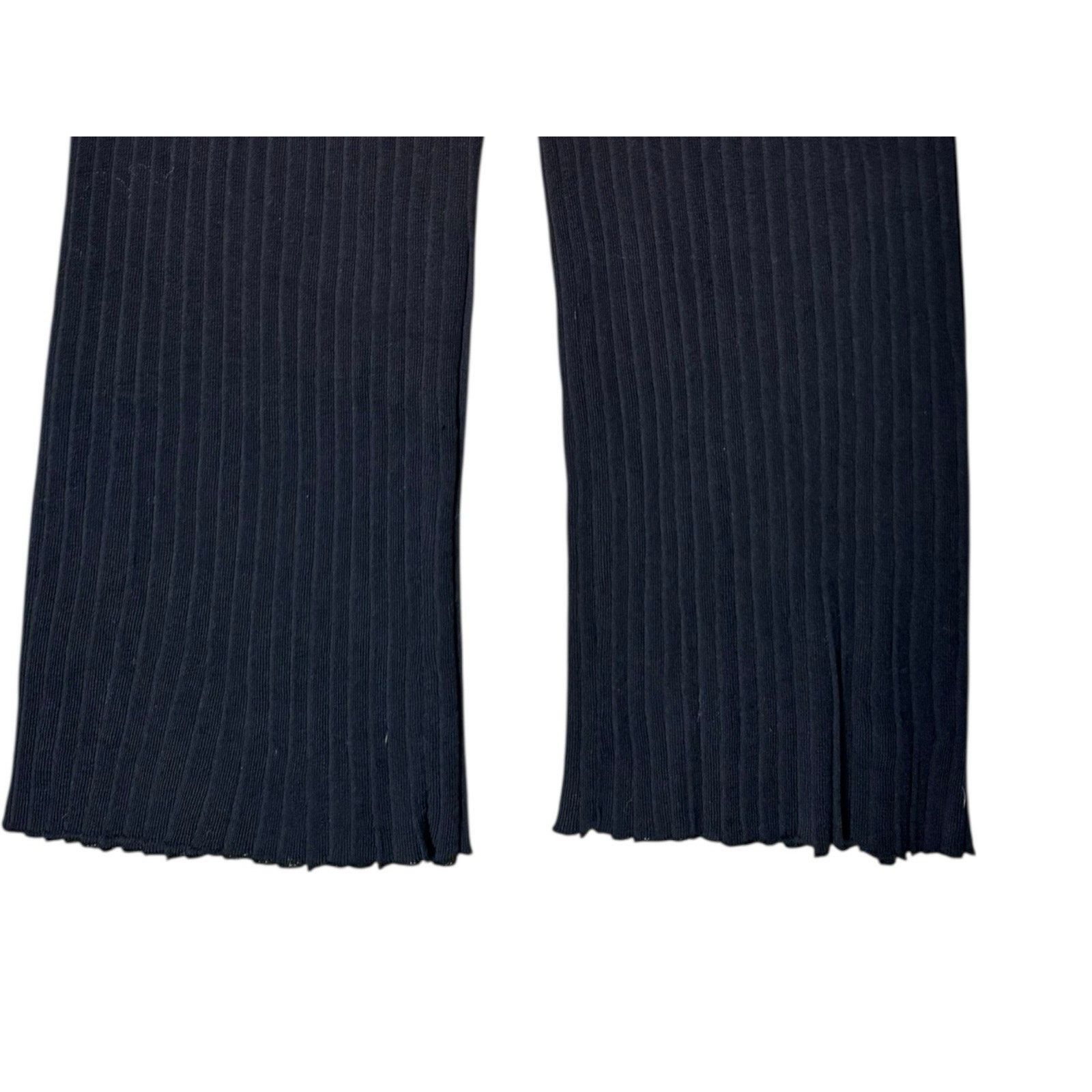 Other Guardaroba NEW Knife Pleat Ribbed Knit Pants Black Size 28" / US 6 / IT 42 - 6 Thumbnail