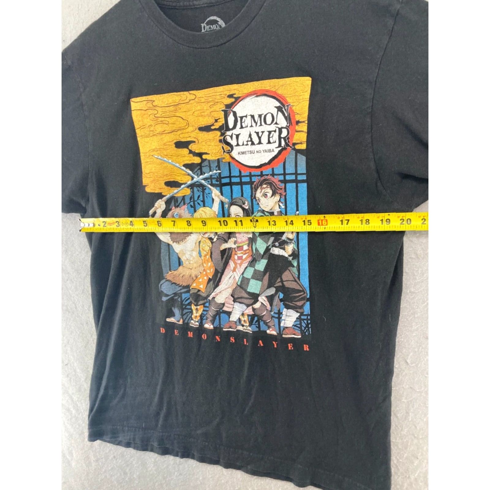 Vintage Demon Slayer Mens TShirt L Black Anime Shirt Mens Large Black Graphic Print Crew Neck Cotton Jersey Short Sleeve 90s Theme Norton? Size US L / EU 52-54 / 3 - 3 Thumbnail