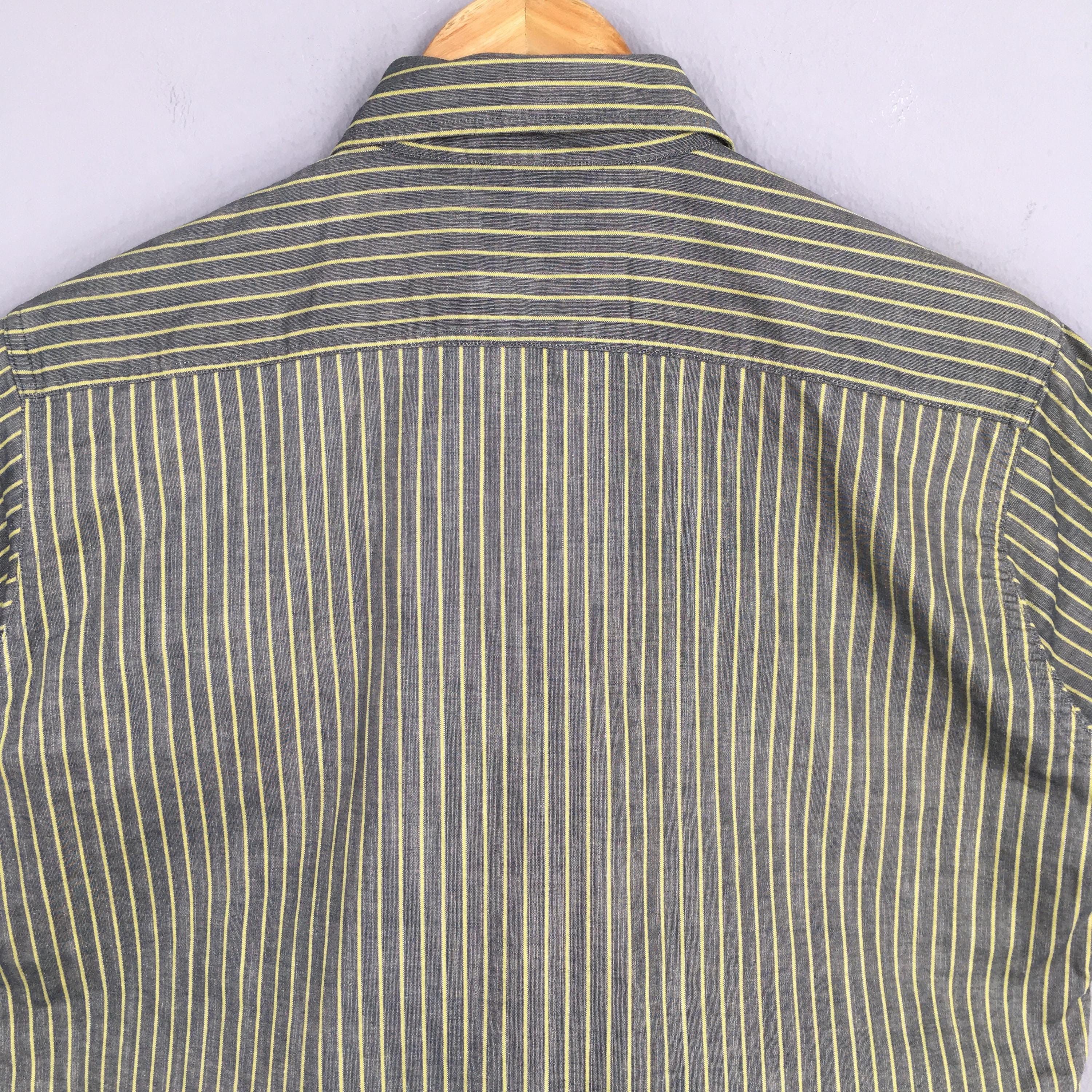 Journal Standard Vintage Journal Standard Stripes Work Shirt Medium Size US M / EU 48-50 / 2 - 9 Thumbnail