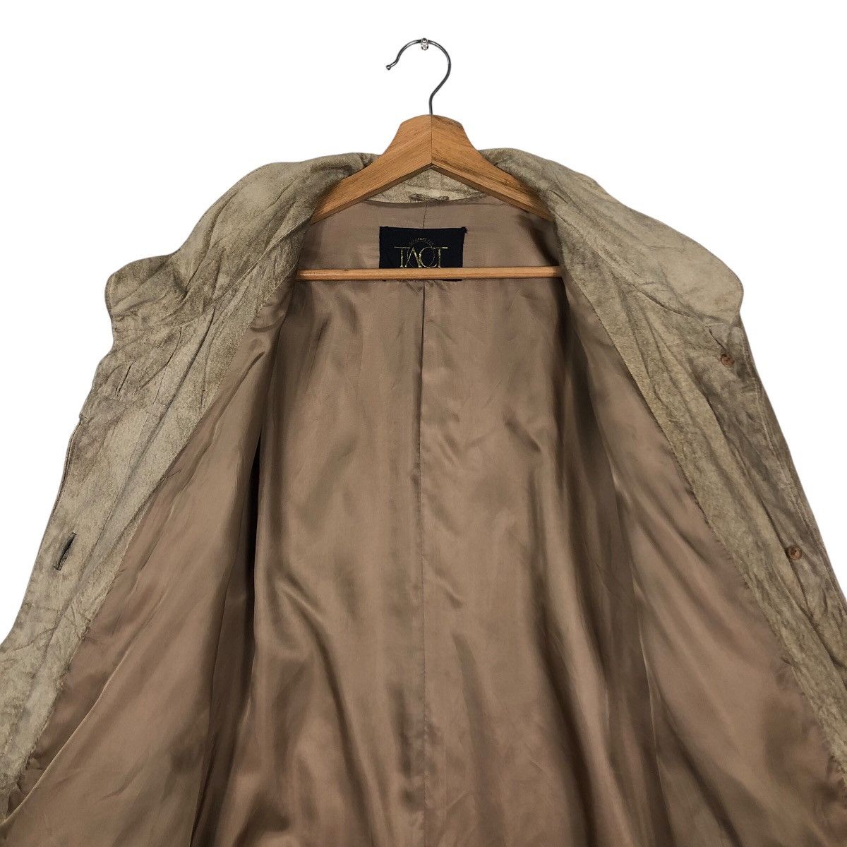 Japanese Brand × Vintage 📌Vintage Biker Genuine Leather Tact Button Issey Miyake Size US M / EU 48-50 / 2 - 15 Thumbnail