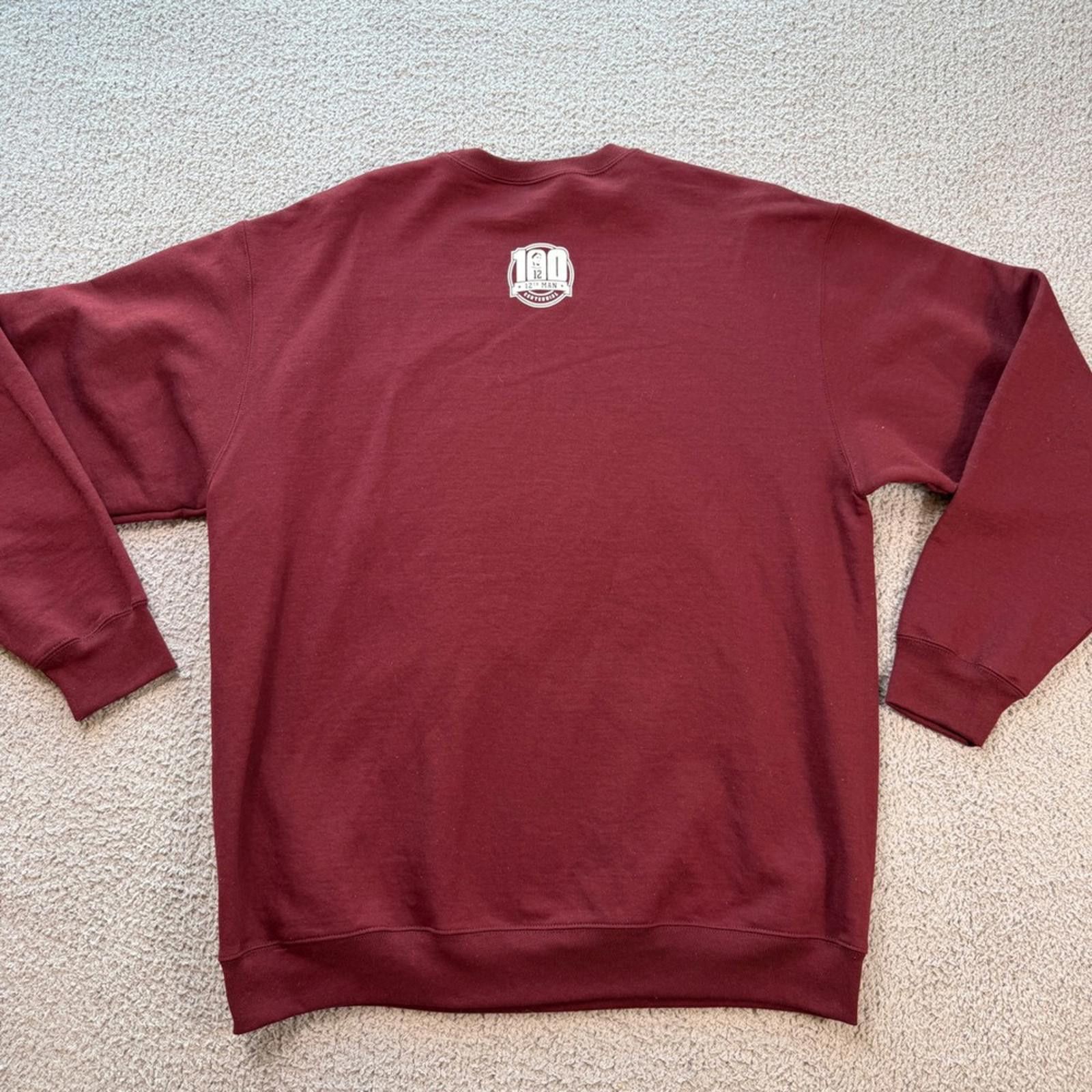 Other Texas A&M Aggies 12th Man Centennial Maroon Out Sweatshirt Size US XL / EU 56 / 4 - 2 Thumbnail