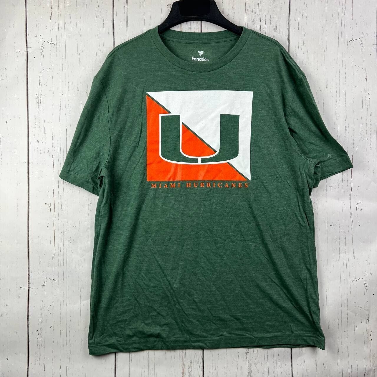 NCAA Miami Hurricanes NCAA Large Fanatics Casual T-Shirt Green Size US L / EU 52-54 / 3 - 1 Thumbnail