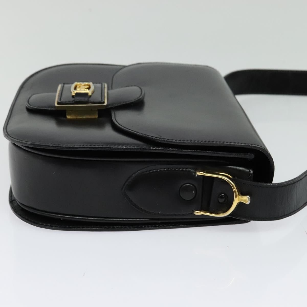 Celine CELINE Sulky Shoulder Bag Leather Black Gold Size ONE SIZE - 5 Thumbnail
