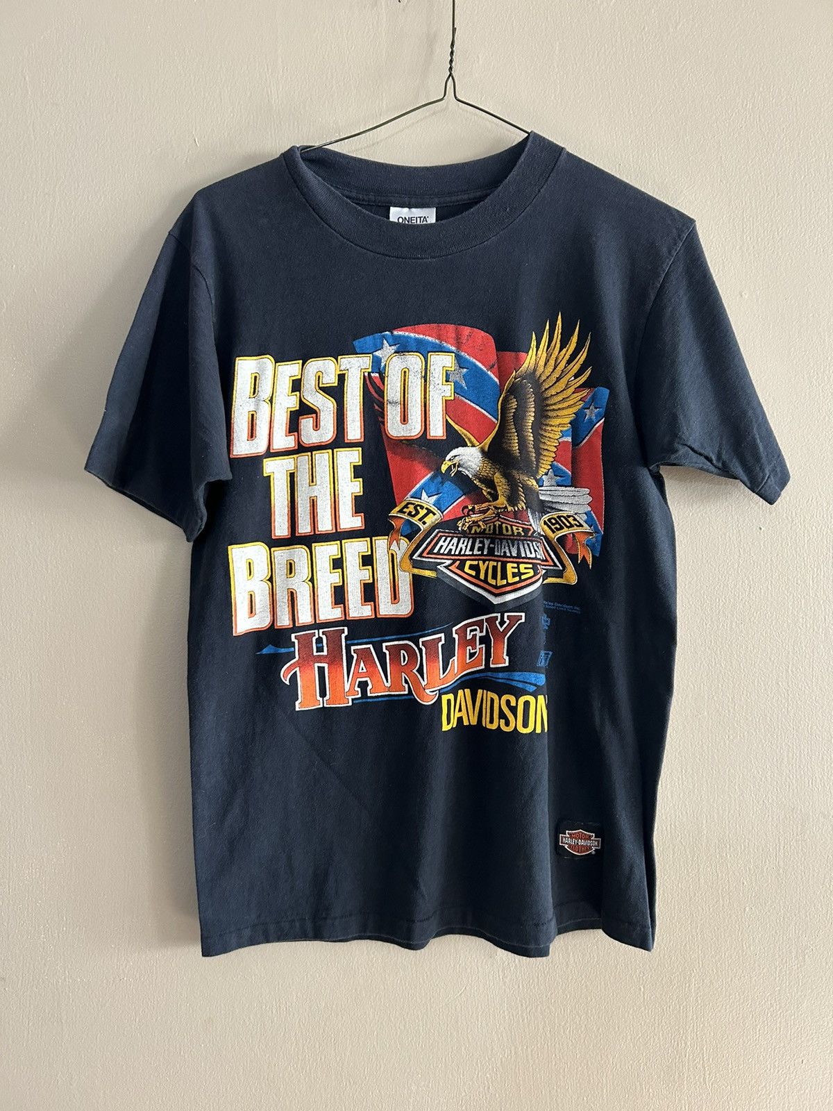 Harley Davidson × Vintage Best of the Breed Vintage 90s Harley t-shirt Size US M / EU 48-50 / 2 - 1 Thumbnail