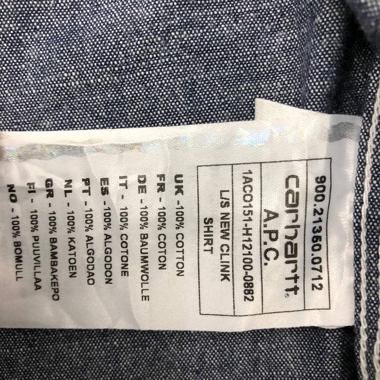 A.P.C. × Carhartt T288 CARHARTT X A.P.C. PARIS DETROIT DENIM SHIRTS Size US S / EU 44-46 / 1 - 10 Thumbnail