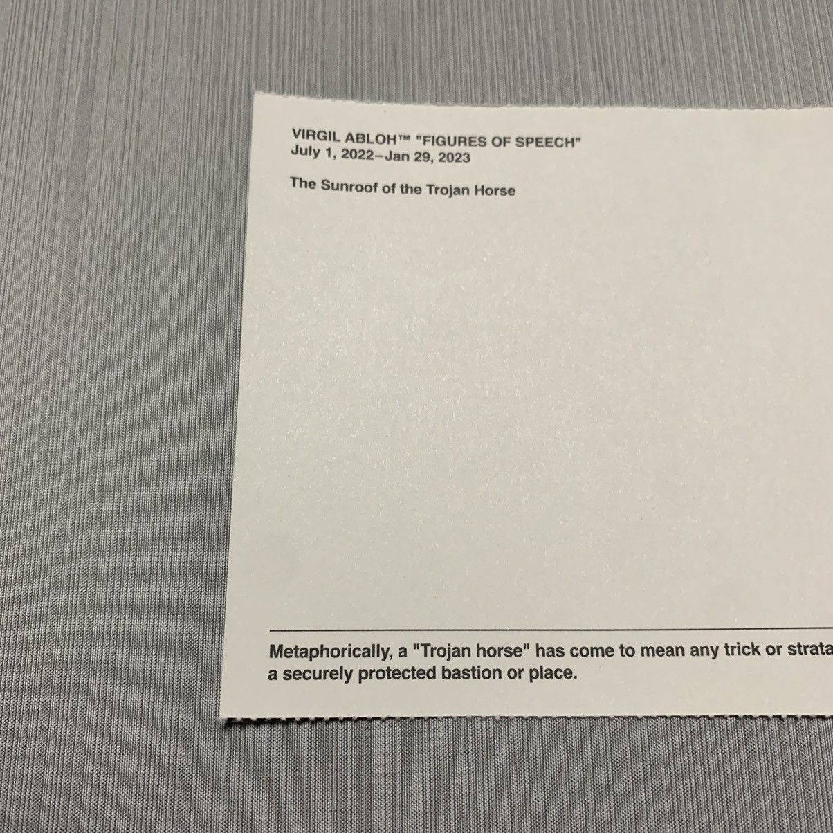 Virgil Abloh Virgil Abloh Postcard “Trojan Horse” Size ONE SIZE - 7 Thumbnail