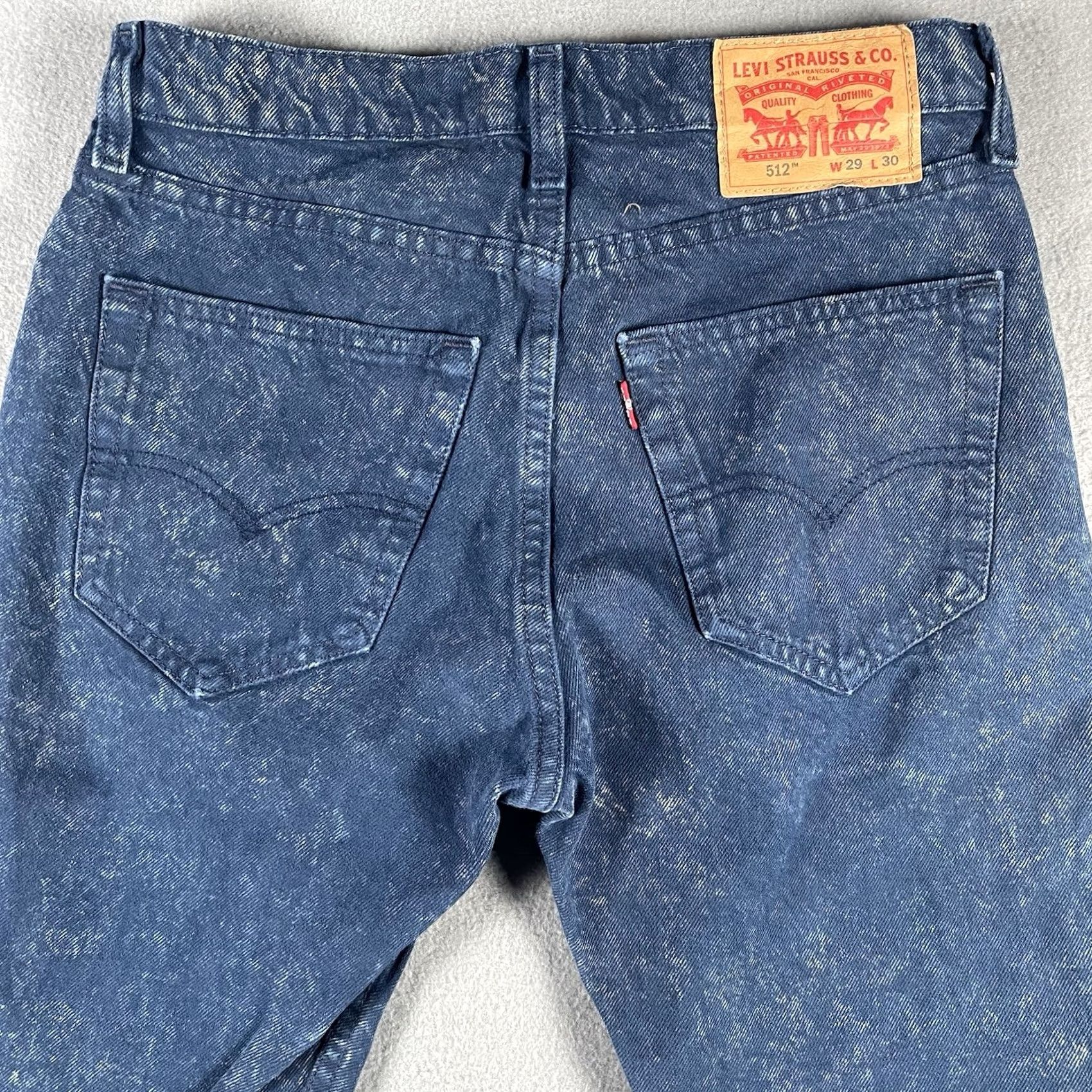 Levi's Levi’s 512 Jeans Mens 29x30 Blue Acid Wash Slim Denim Pants Taper Jeans Size US 29 - 4 Thumbnail