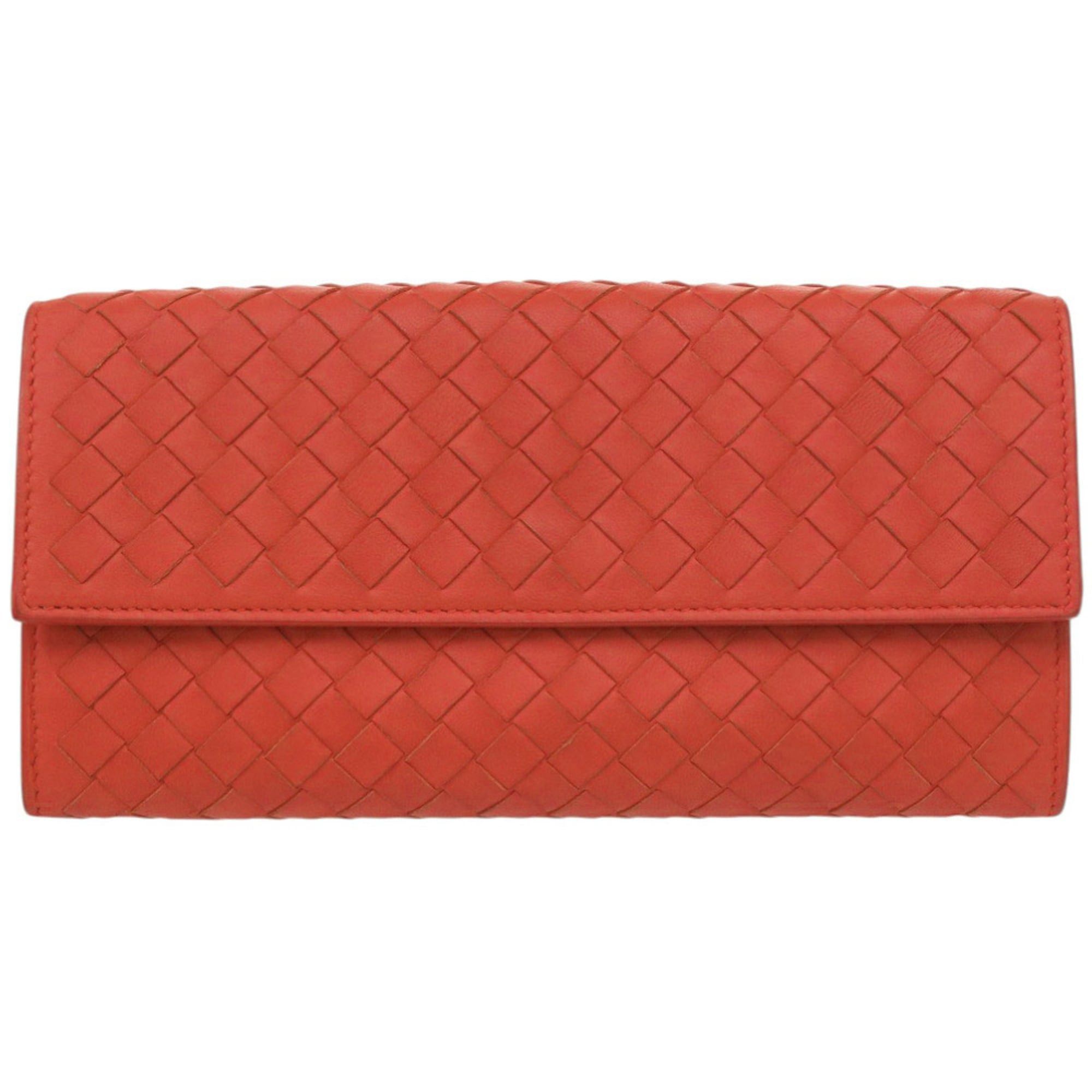 Bottega Veneta Excellent condition Bottega Veneta Intrecciato leather red long wallet, item number 0787 Size ONE SIZE - 1 Thumbnail