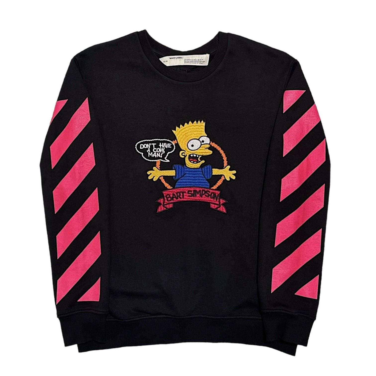 Off-White Cow Man Simpson Crewneck Sweatshirt Black Size US S / EU 44-46 / 1 - 1 Thumbnail
