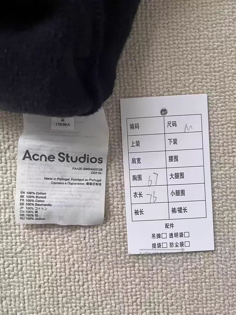 Acne Studios Acne Studios Rainbow letter print hooded long sleeve sweat Size US M / EU 48-50 / 2 - 4 Thumbnail