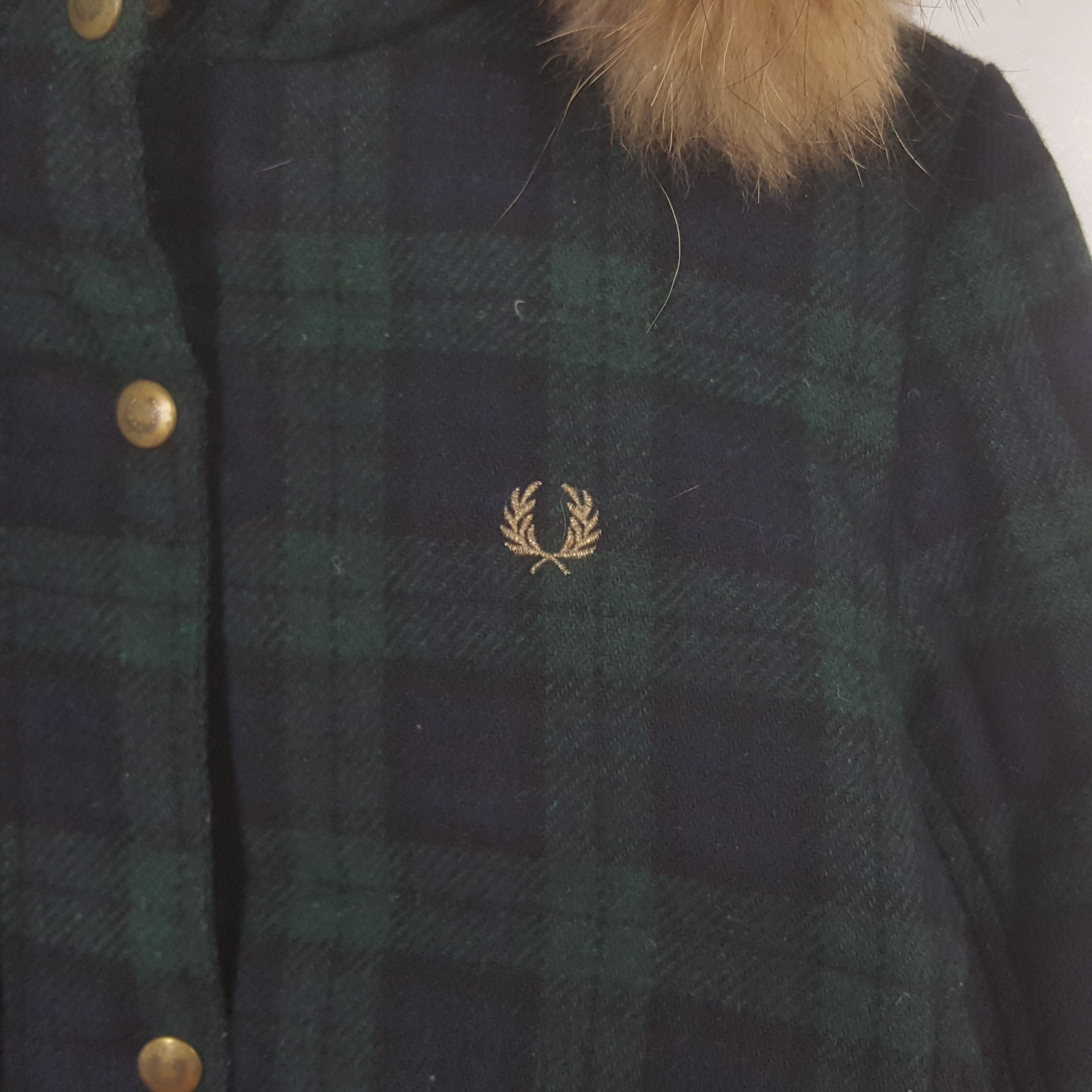 Fred Perry Vintage Fred Perry Wool Fur Hoodie Wool Jacket Size S / US 4 / IT 40 - 2 Thumbnail