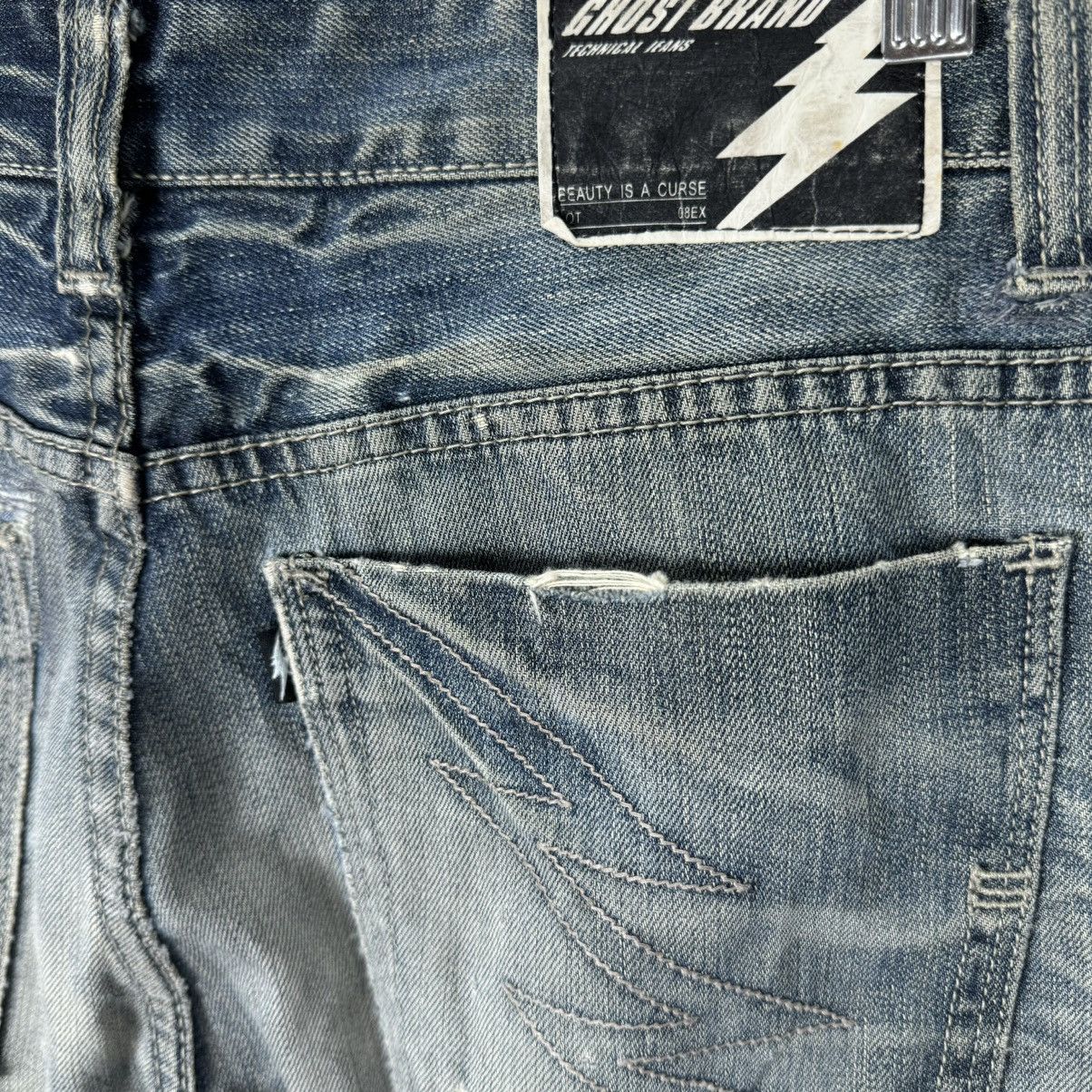 Japanese Brand ☀️GHOST BRAND TECHNICAL SKULL DENIM PANTS Size US 34 / EU 50 - 10 Thumbnail