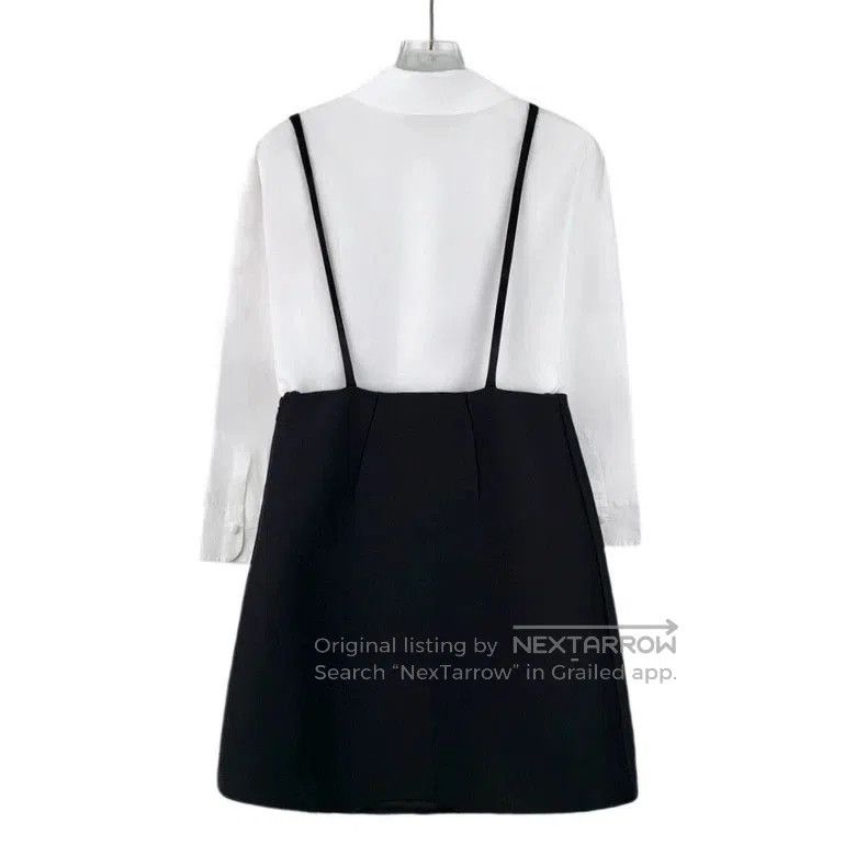 Prada Prada Colorblock Cotton Long Sleeve Dress. Size US 36 / EU 52 - 2 Thumbnail