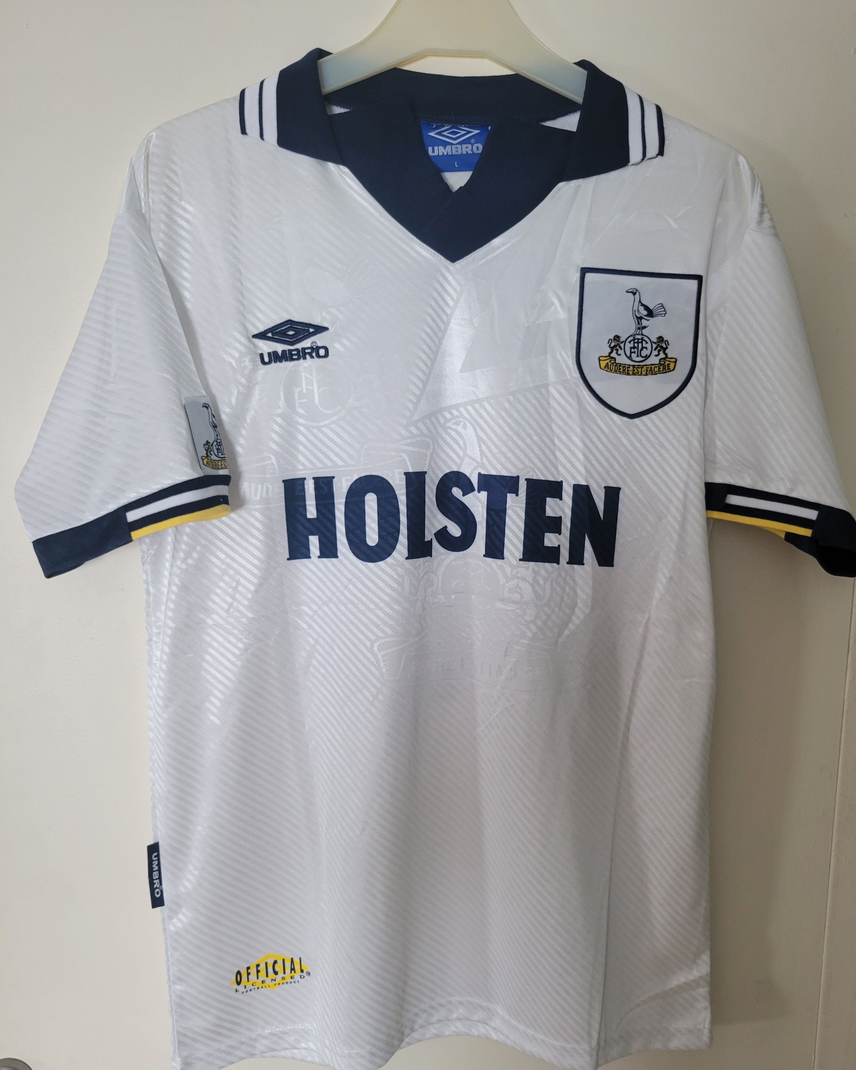 Other Klinsmann 18 Tottenham 1994/95 Vintage Soccer Jersey trikot Size US L / EU 52-54 / 3 - 2 Thumbnail