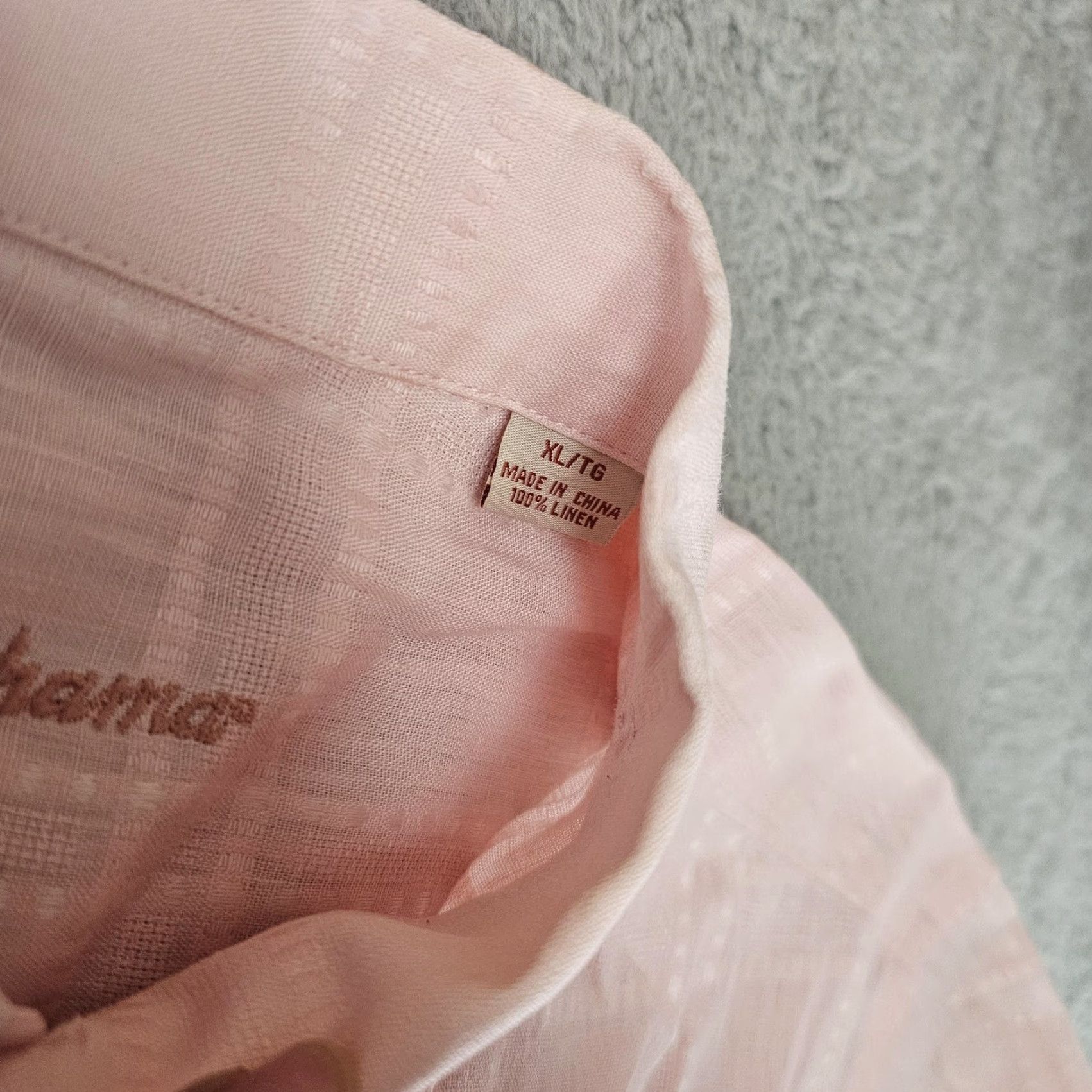 Tommy Bahama Tommy Bahama Shirt Mens XL Pink 100% Linen Long Sleeve Button Front Casual Plaid Size US XL / EU 56 / 4 - 4 Thumbnail