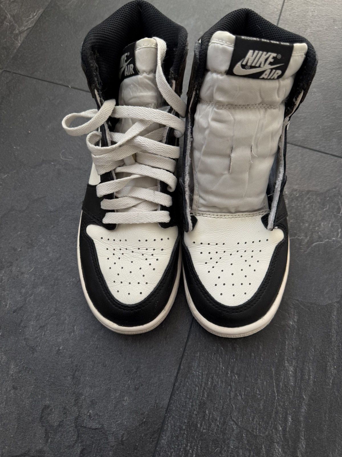 Jordan Brand × Nike × Vintage Nike Air Jordan 1 Retro High Dark Mocha Black Size US 4 / IT 34 - 5 Thumbnail