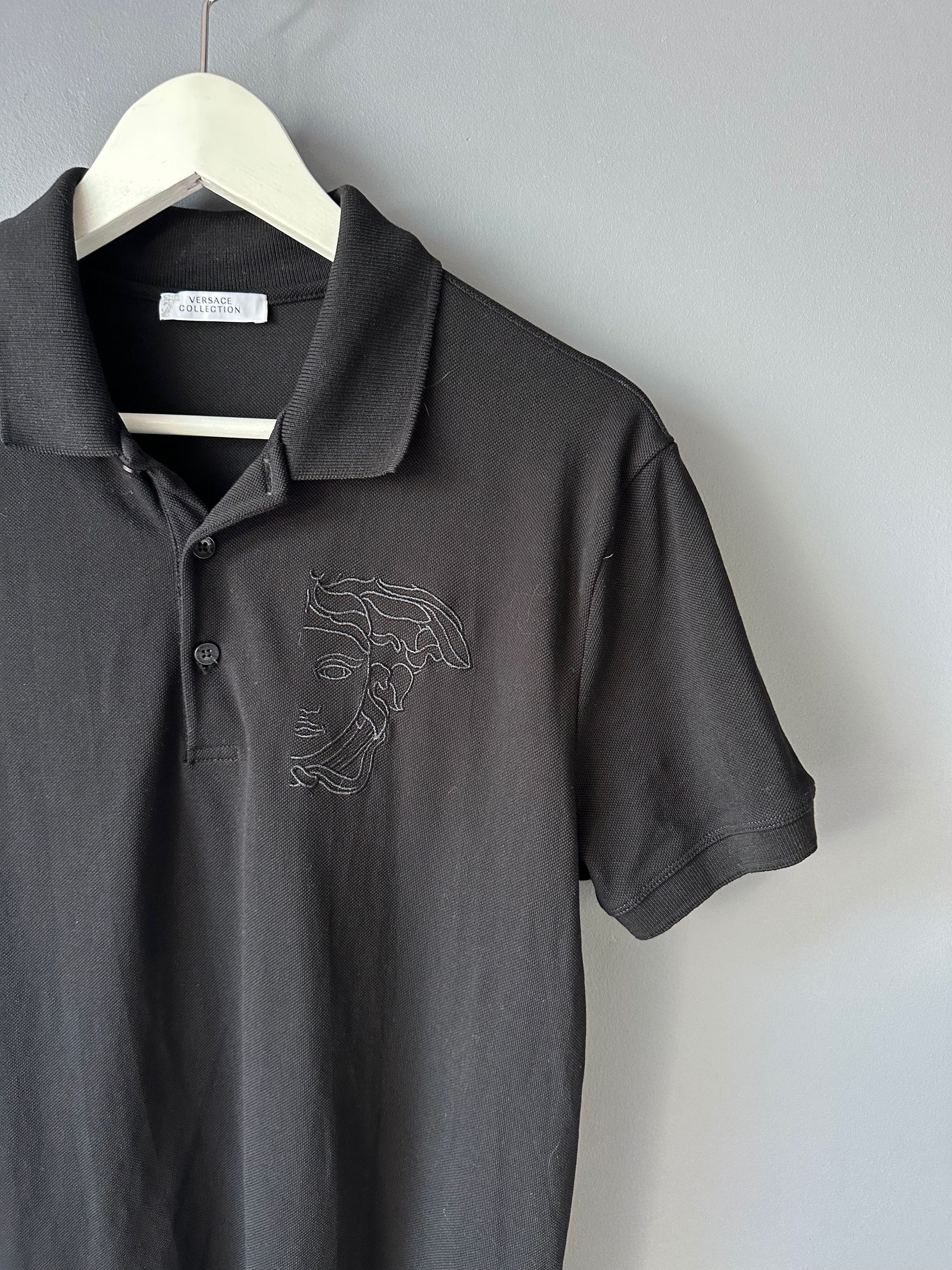 Versace Versace Collection Medusa Black Polo Shirt Short Sleeve Size US M / EU 48-50 / 2 - 3 Thumbnail
