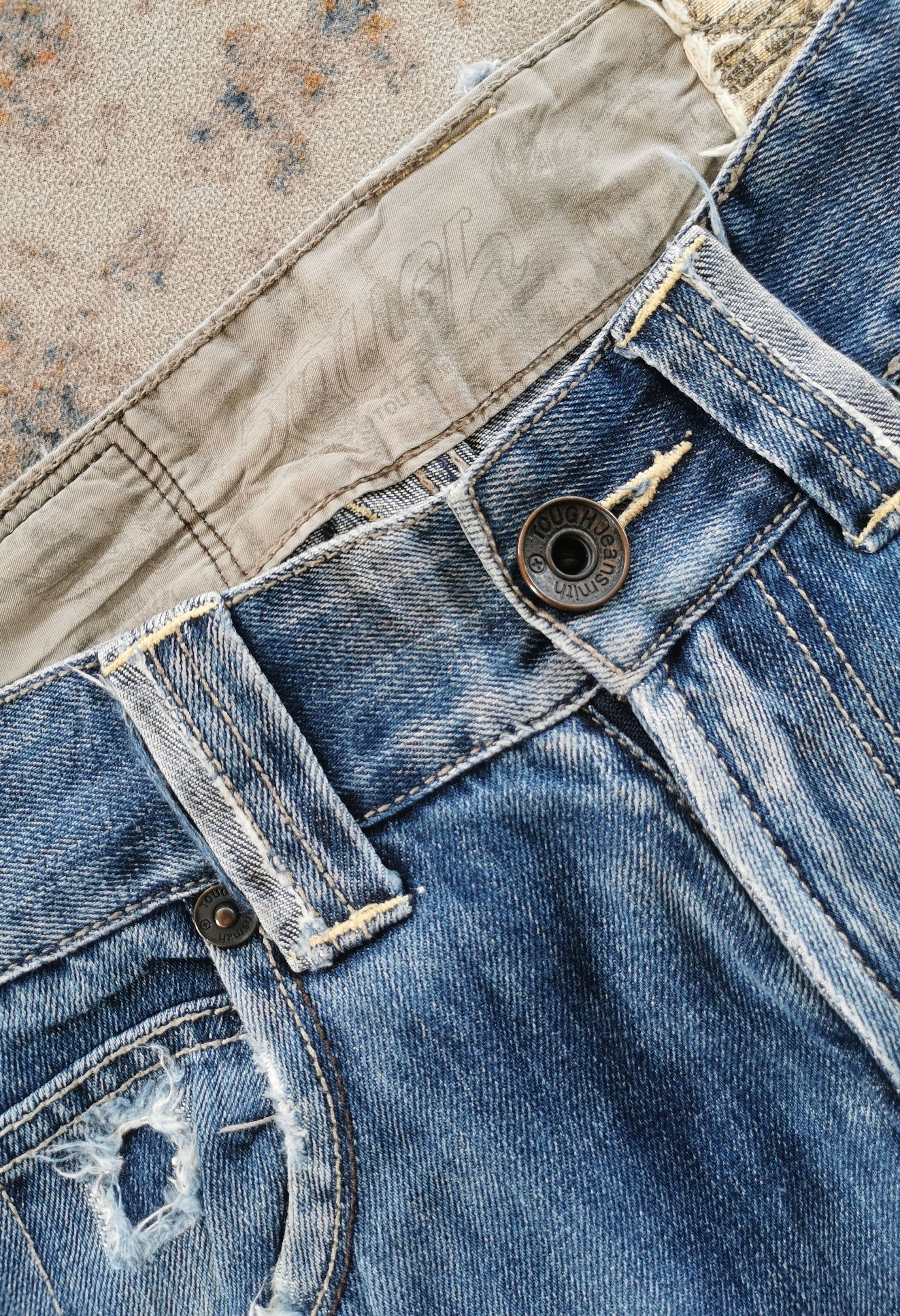 Le Grande Bleu (L.G.B.) Vintage TOUGH JEANSMITH hennessy Denim pants Size US 29 - 5 Thumbnail