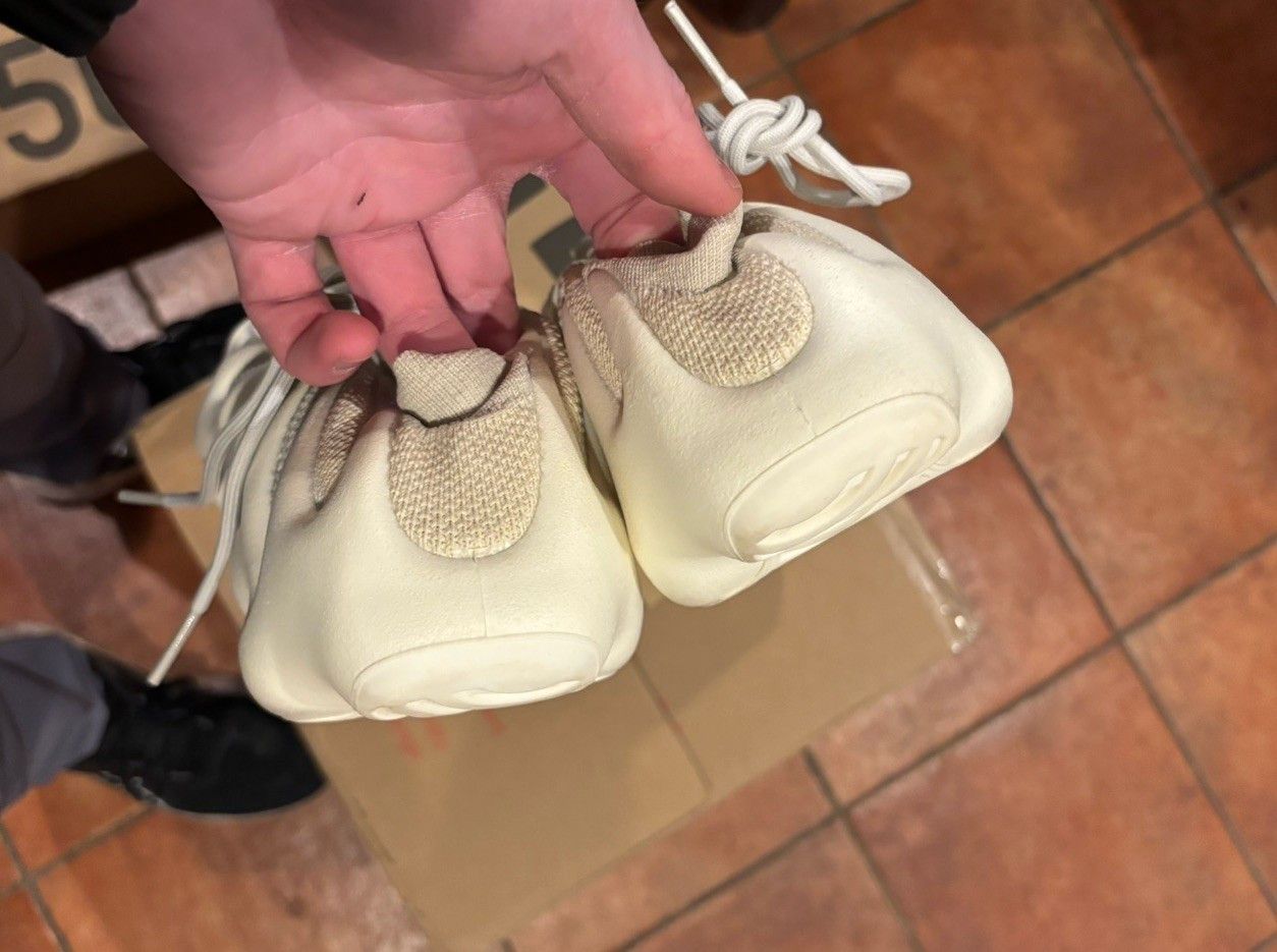 Yeezy Adidas Yeezy 450 Cloud White Size US 13 / EU 46 - 4 Thumbnail