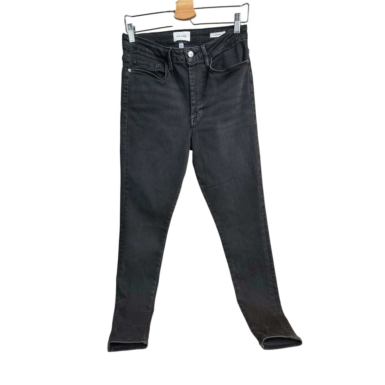 Frame Frame Black Skinny Denim Jeans - Size 2 - MINT Size 26" / US 2 / IT 38 - 2 Thumbnail
