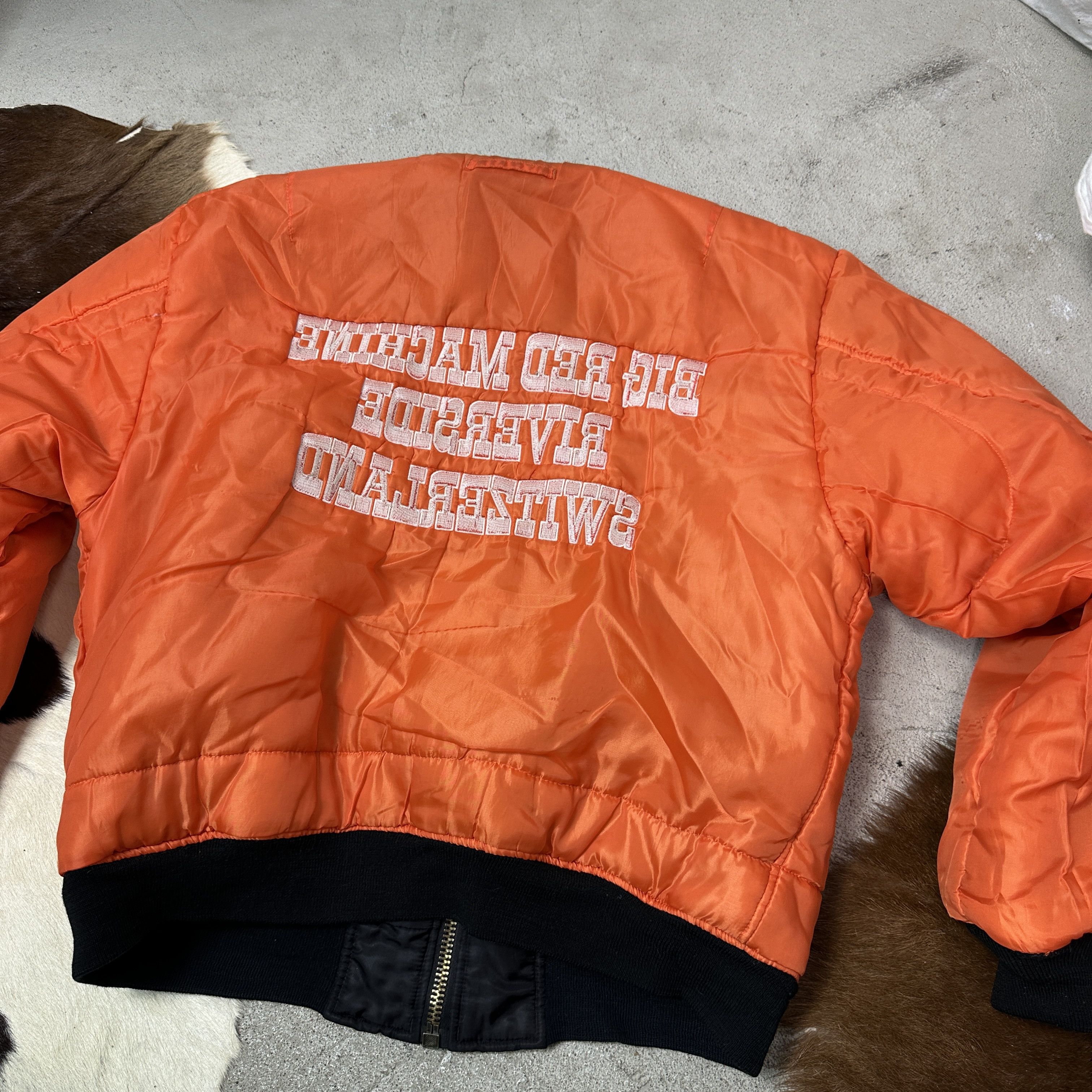Vintage Vintage Reversible Big Red Machine MA-1 Bomber Jacket Y2K Size US L / EU 52-54 / 3 - 9 Thumbnail
