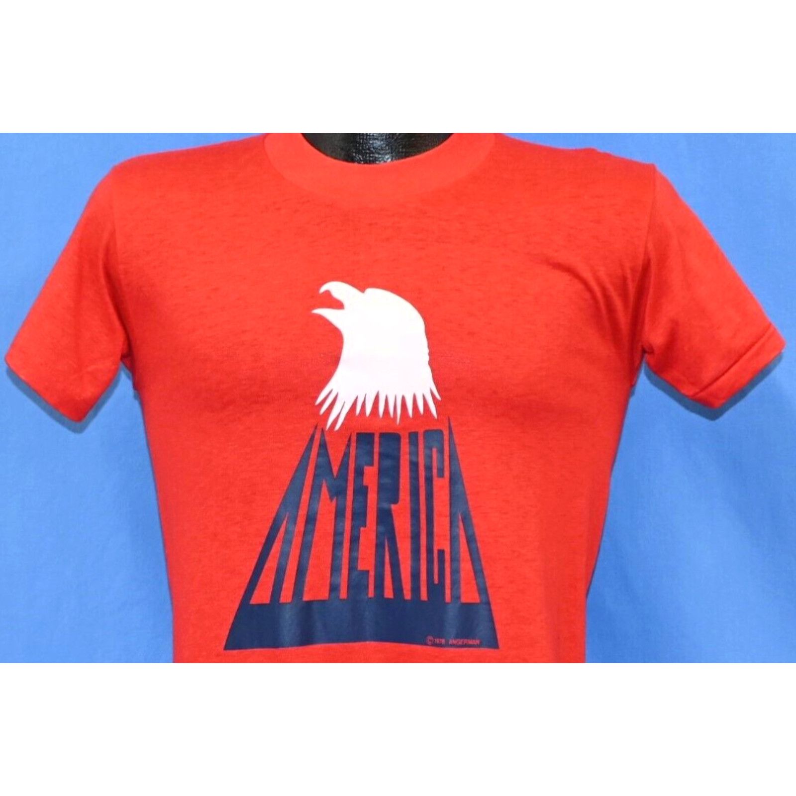 Image of Vintage 70's America British American Rock Band Eagle Ventura Hwy T-Shirt Small S in White, Men's