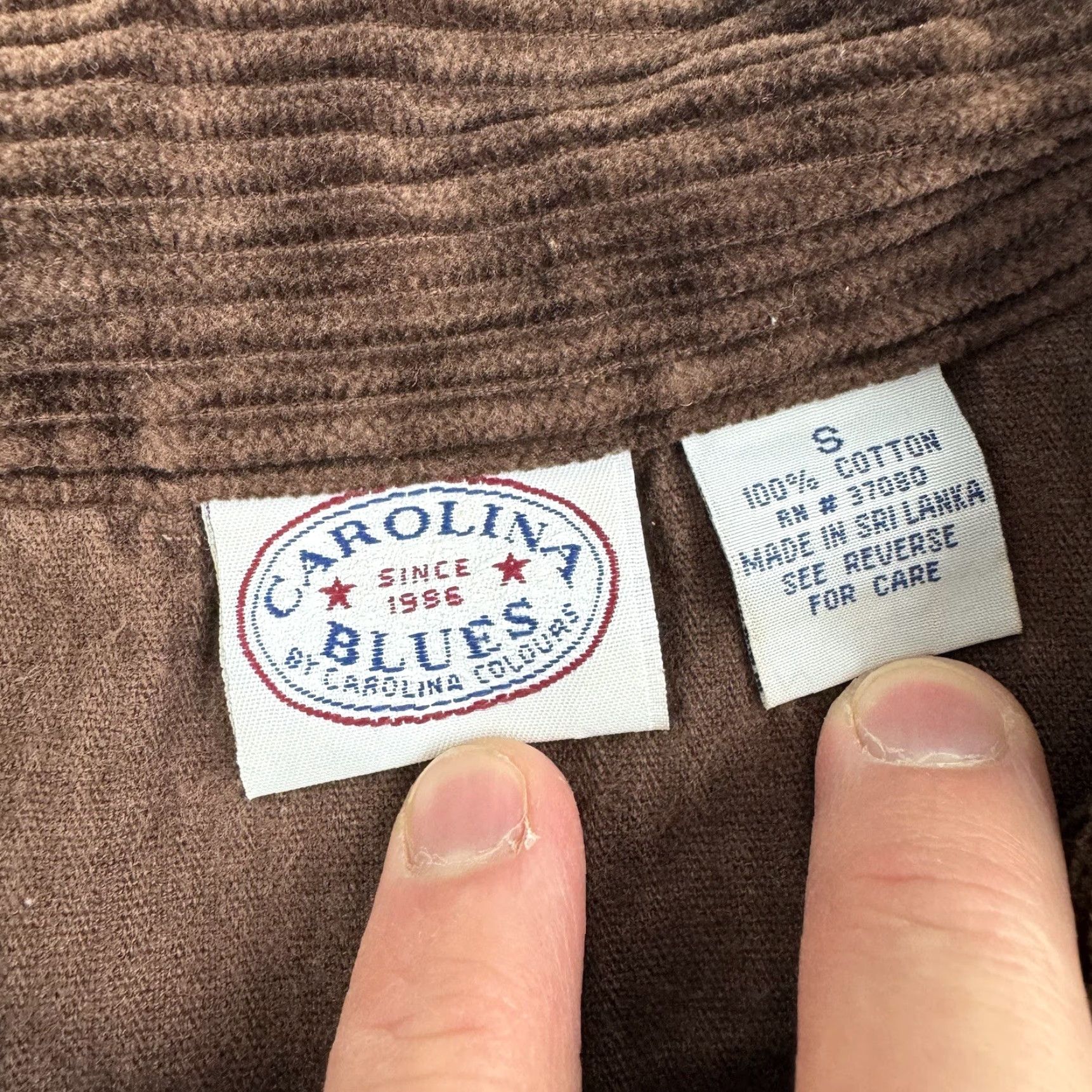 Vintage VINTAGE Carolina Blues Corduroy Shirt Womens Small Brown Full Zip Long Sleeve Hipster Y2K Size S / US 4 / IT 40 - 3 Thumbnail