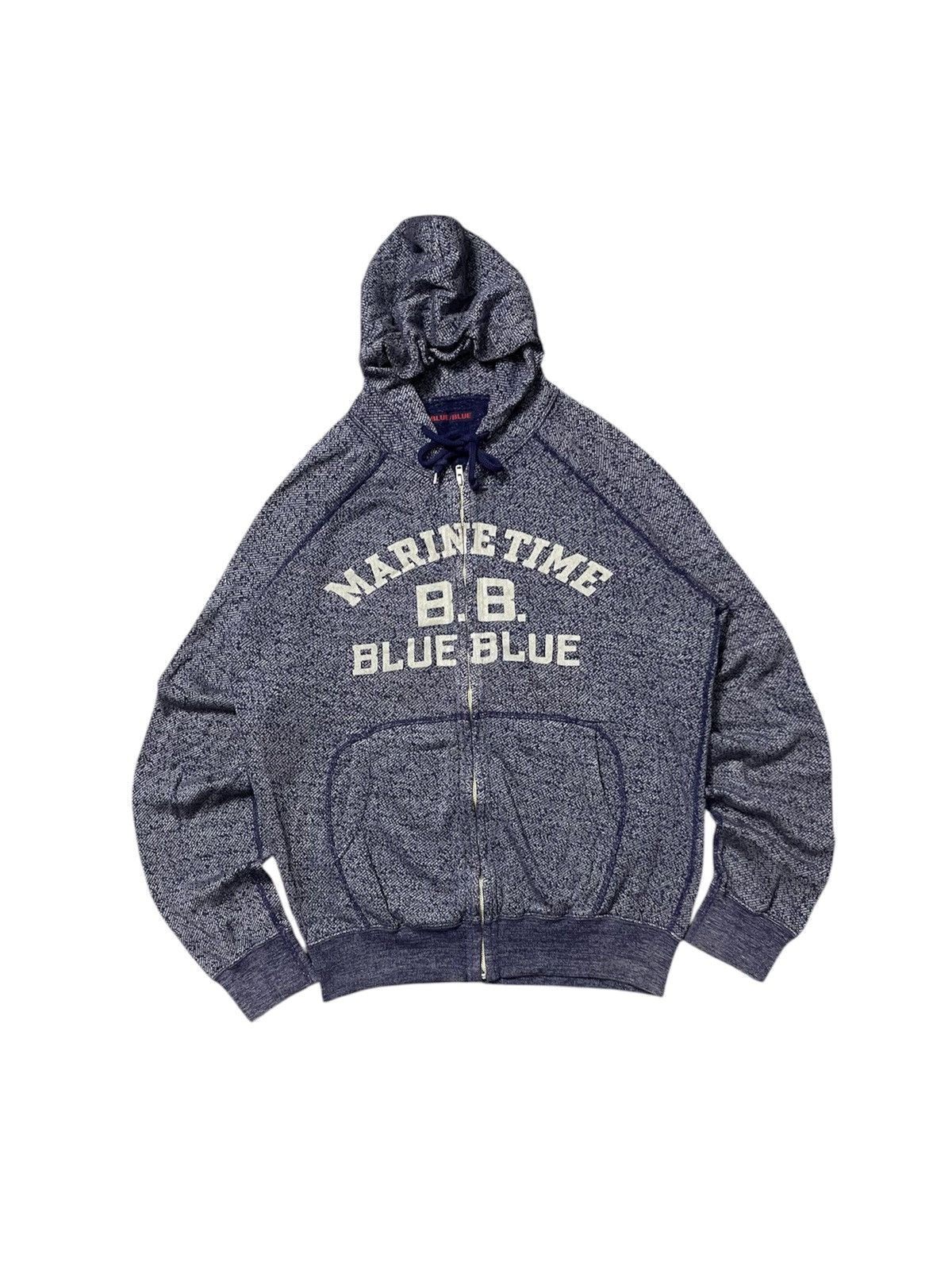 Blue Blue Japan 90s BLUE BLUE JAPAN “MARINE TIME B.B” INDIGO DYE FULL ZIPPER Size US M / EU 48-50 / 2 - 1 Thumbnail