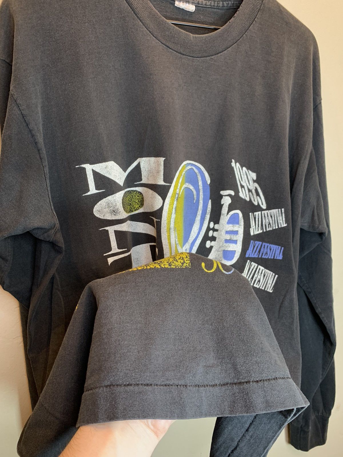 Band Tees *RARE* Vintage 1995 Monterey Jazz Festival Art Rap Tee Shirt Size US XL / EU 56 / 4 - 5 Thumbnail