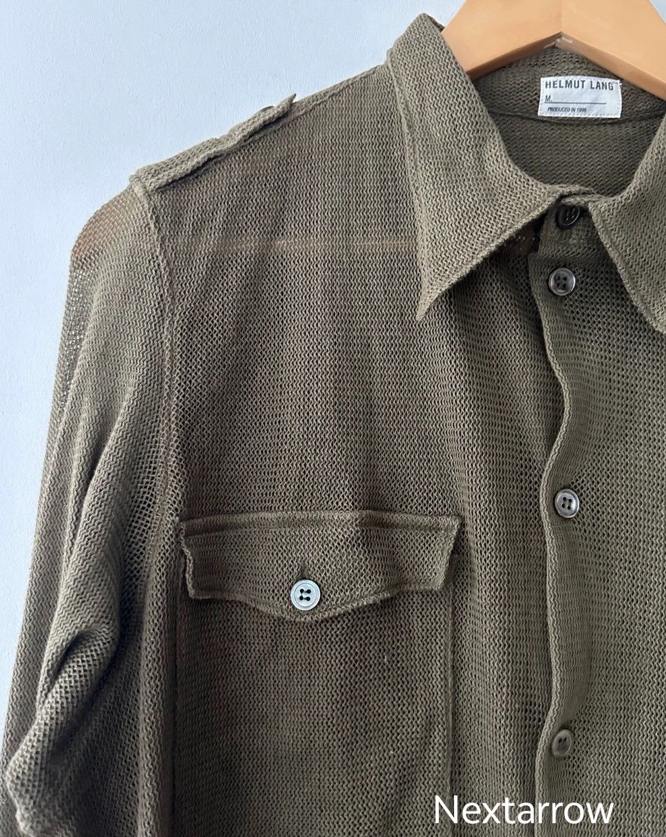Helmut Lang Helmut Lang's military green mesh military sty2412-Nextarrow Size 48R - 3 Thumbnail