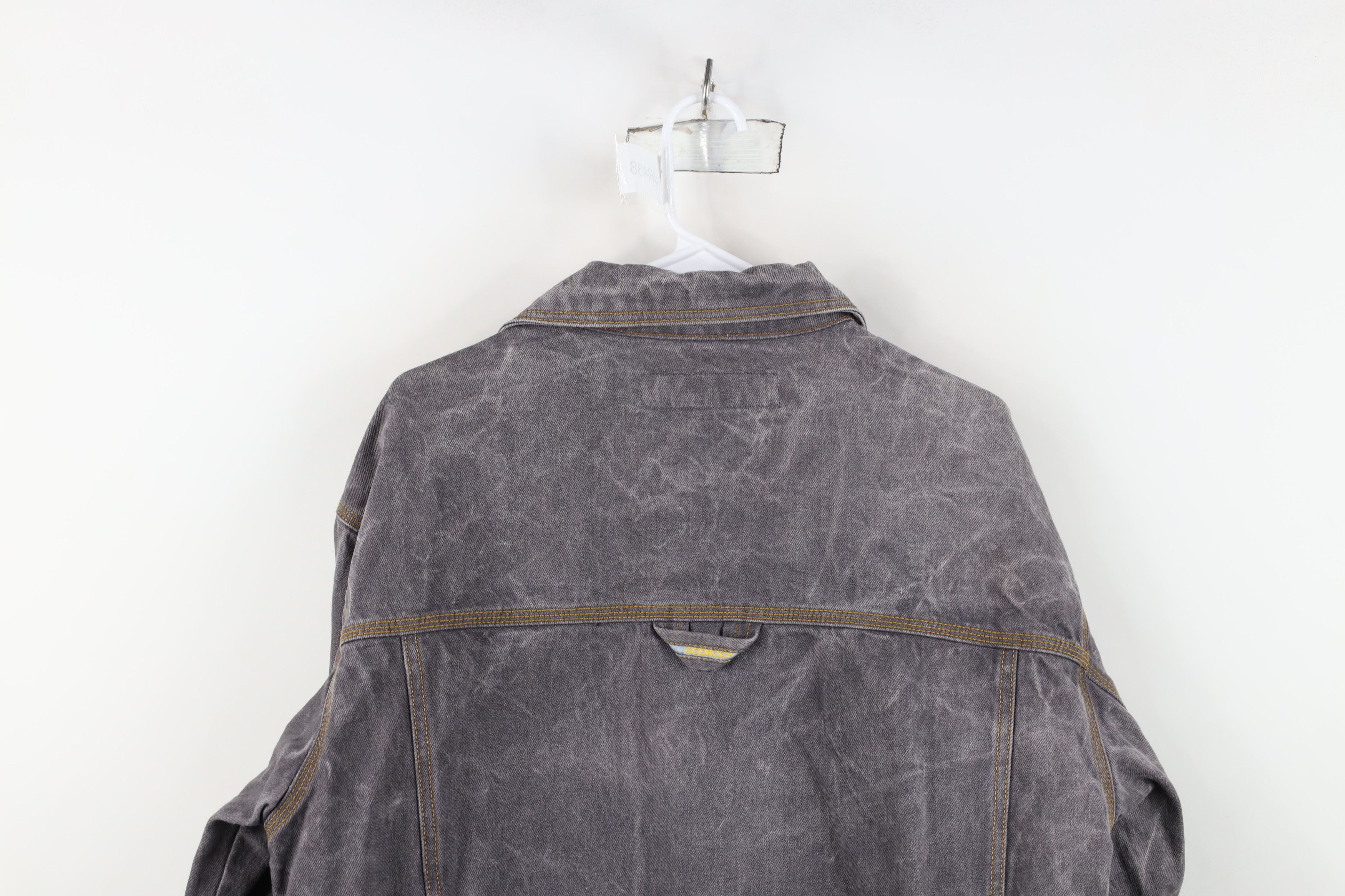 Vintage Vintage 90s Y2K Streetwear Fit Denim Trucker Jacket Gray Size US M / EU 48-50 / 2 - 14 Thumbnail