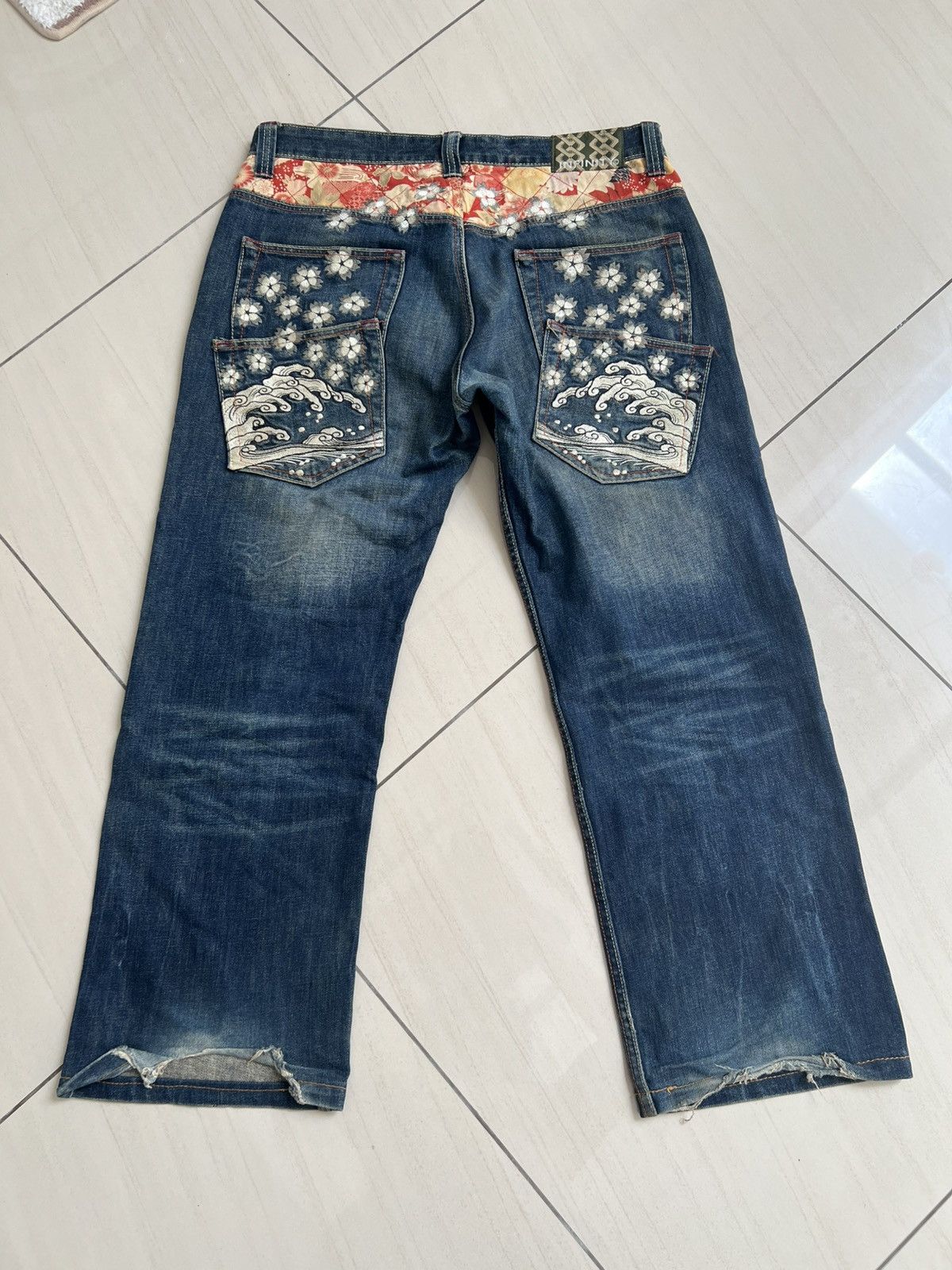Designer × Japanese Brand Infinity Sukajan embroidery Jeans Japanese Size US 36 / EU 52 - 6 Thumbnail