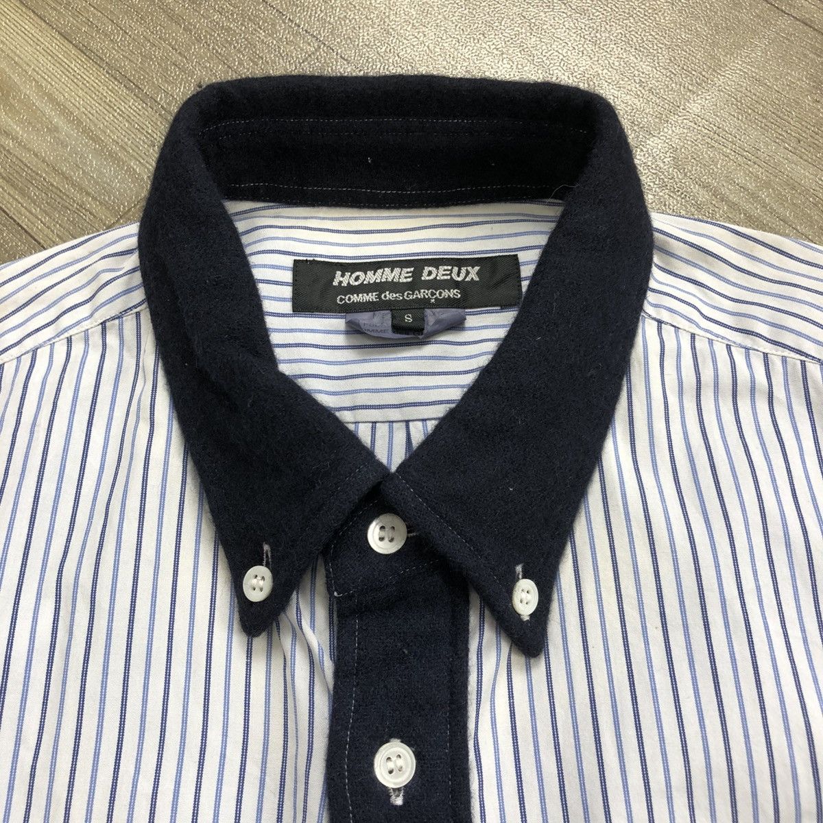 Comme des Garcons Homme Deux AW12 Comme des Garcons Homme Deux CDG Striped Shirt Designer Size US S / EU 44-46 / 1 - 6 Thumbnail