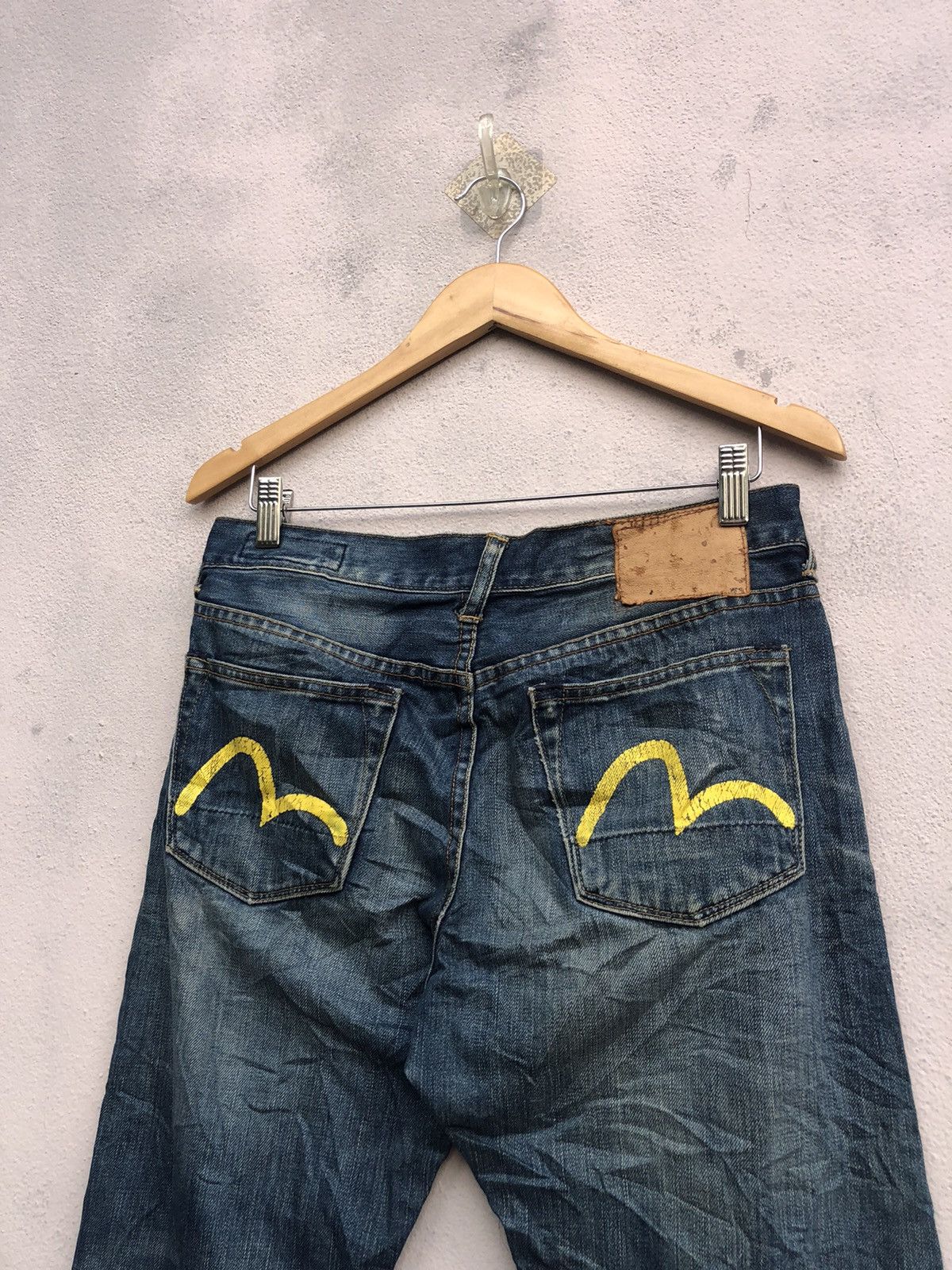 Evisu Evisu Back Pocket Diacock Logo Jeans Size US 29 - 5 Thumbnail