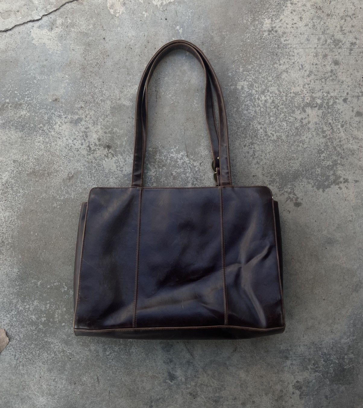 Genuine Leather × Vintage Vintage genuine leather shoulder bag Size ONE SIZE - 2 Thumbnail