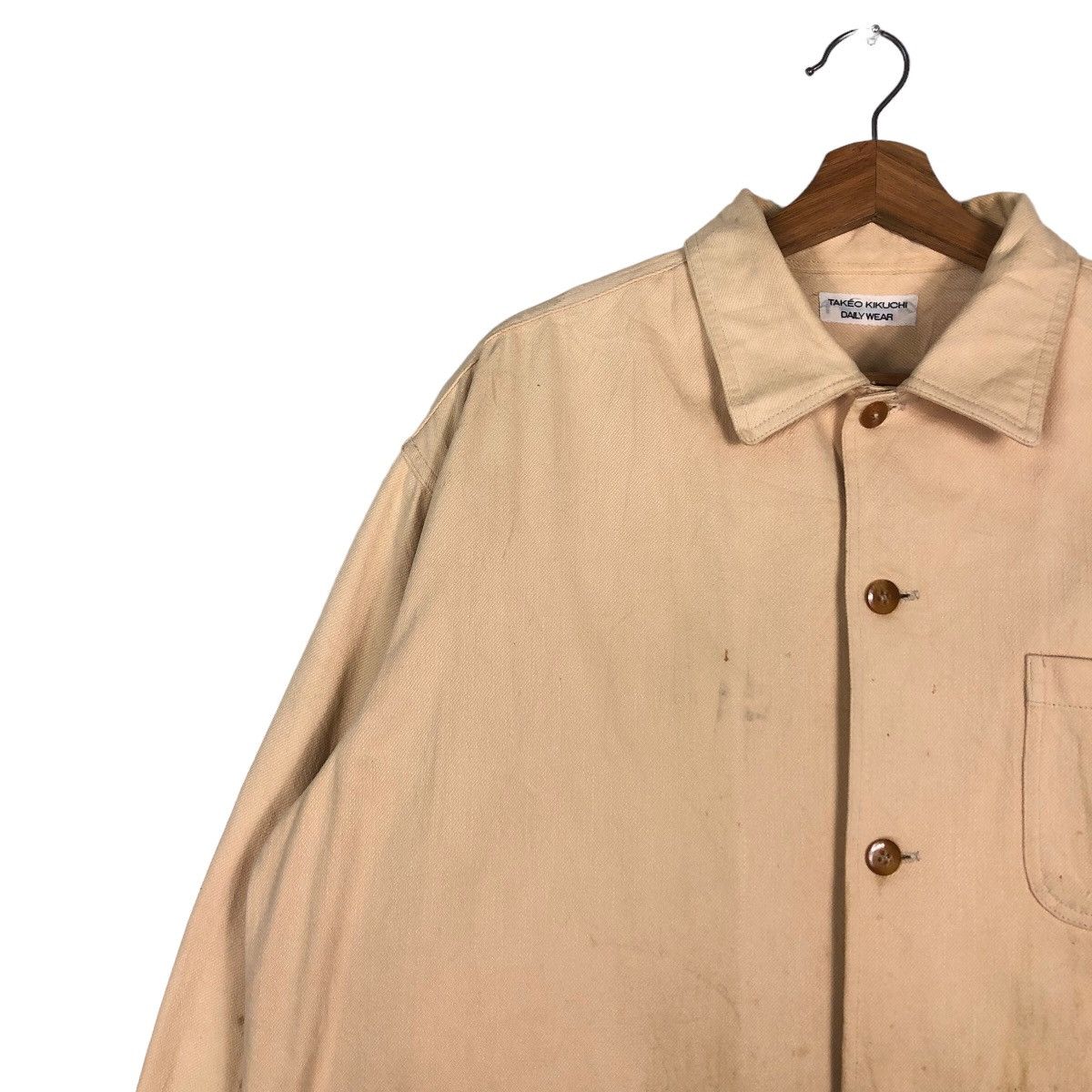 Japanese Brand 🔥Vintage Chore Jacket Work Takeo Kikuchi Duck Canvas Size US L / EU 52-54 / 3 - 7 Thumbnail