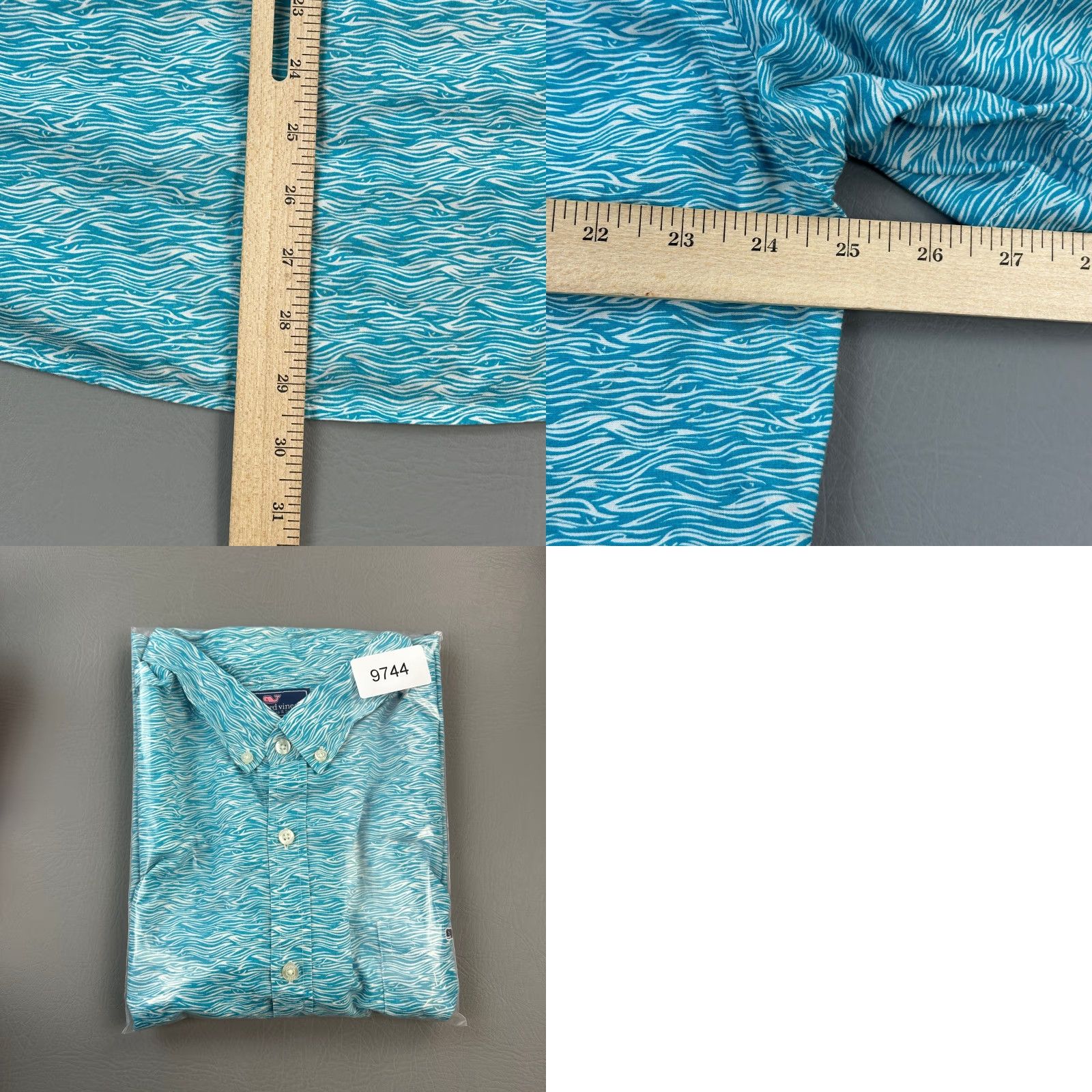 Vineyard Vines VINEYARD VINES Shirt Mens 2XL Blue Fish Print Tucker Slim Casual Outdoor Size US XXL / EU 58 / 5 - 8 Thumbnail