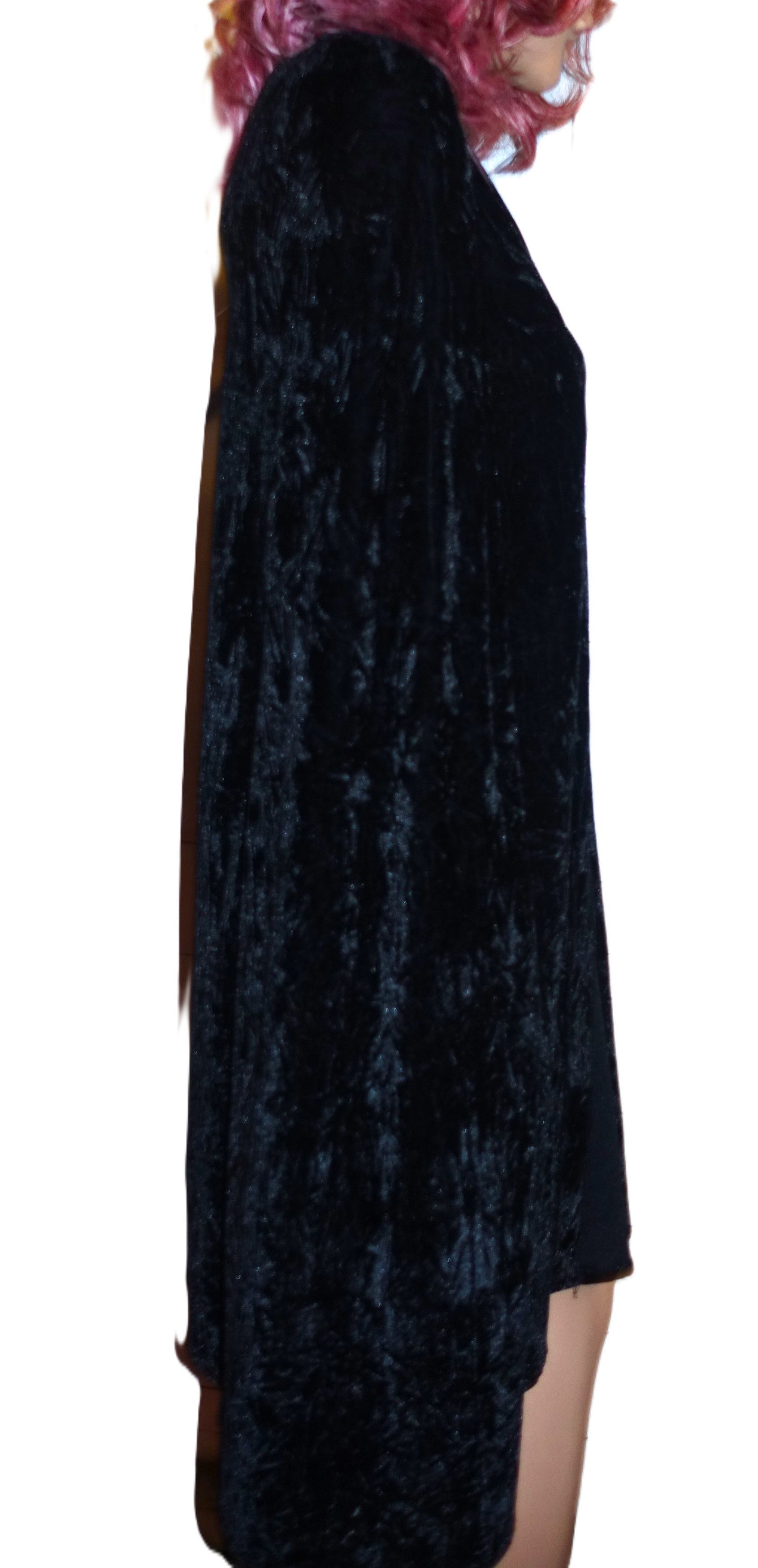 Nasty Gal Nasty Gal Black Velvet Cape XS Size XS / US 0-2 / IT 36-38 - 6 Thumbnail