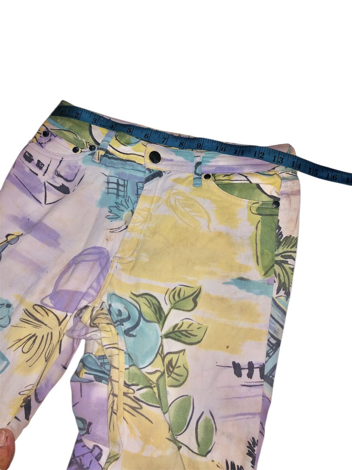 Designer × Japanese Brand × Jean Paul Gaultier ANNE ELISABETH DENIN JEANS FULL PRINT Size 28" / US 6 / IT 42 - 15 Thumbnail