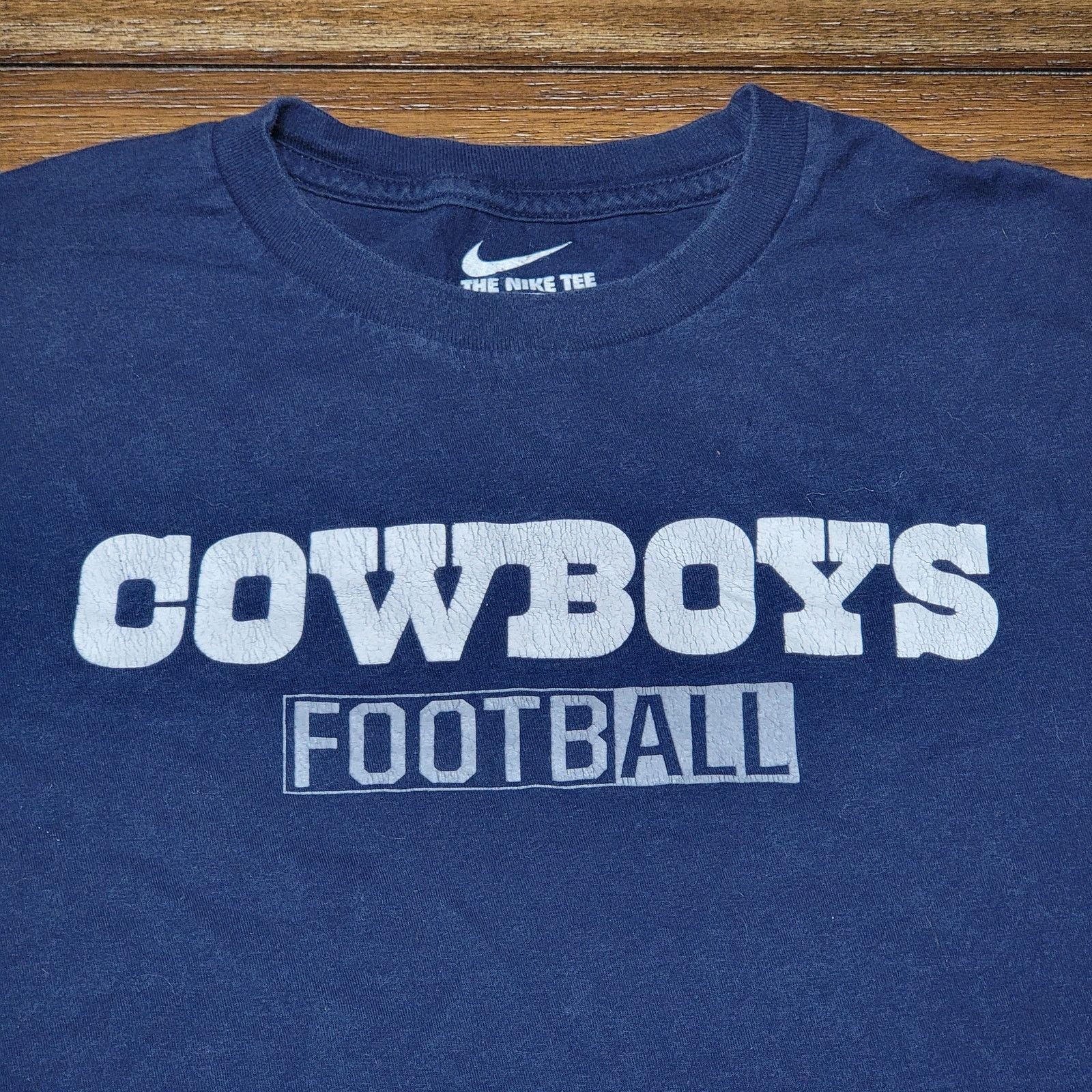 Nike Nike Blue Tee "Cowboys Football" - Size Small (Kids Large) Size US S / EU 44-46 / 1 - 2 Thumbnail