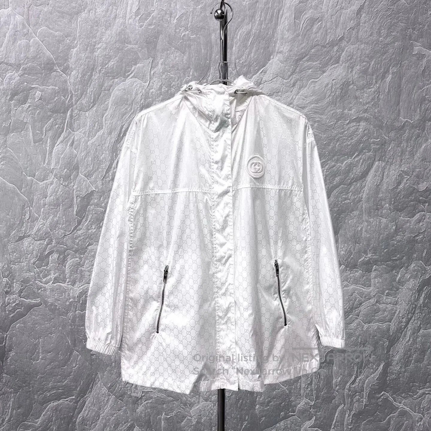 Gucci gucci white double g print hoodie jacket. Size M / US 6-8 / IT 42-44 - 1 Thumbnail