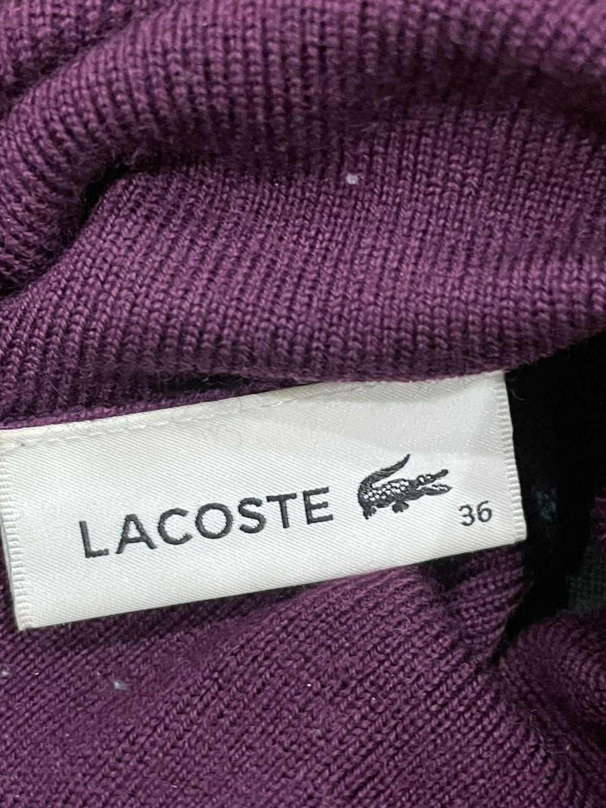 Lacoste Lacoste Turtleneck Sweatshirt Size XS / US 0-2 / IT 36-38 - 3 Thumbnail
