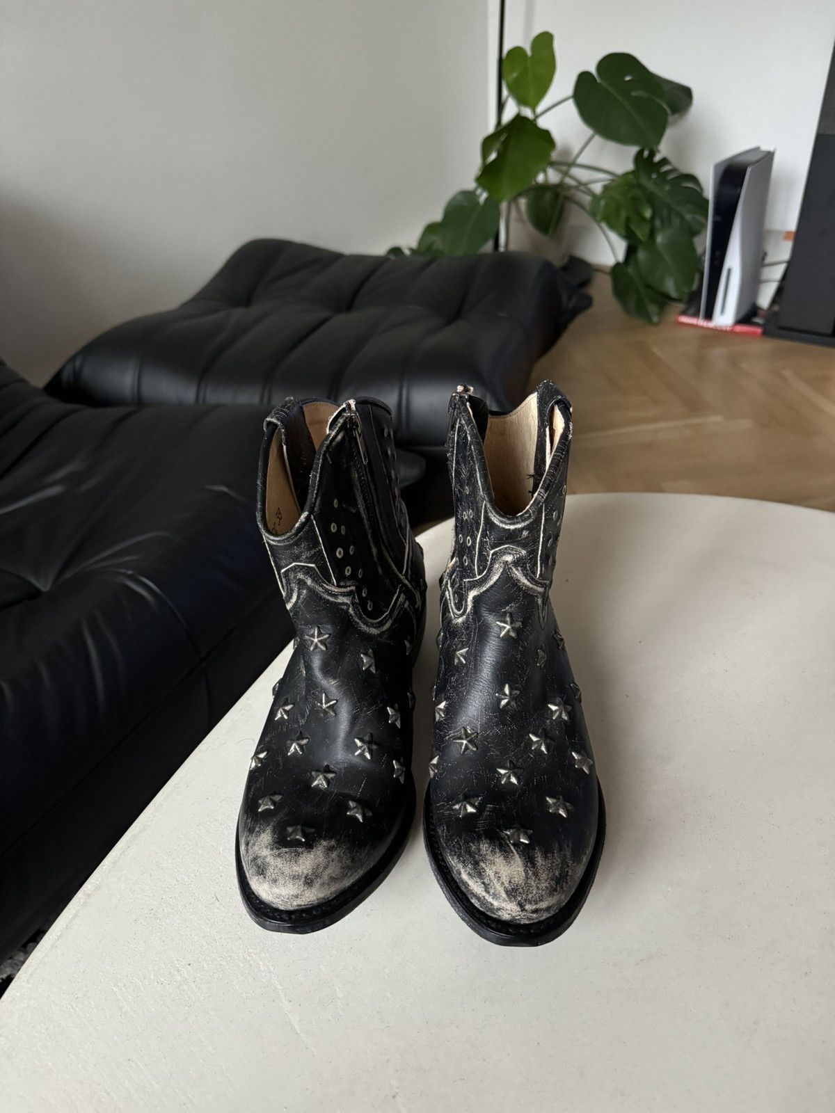 Leather Vintage Sendra Women’s Cowboy Leather Boots Washed Rare Hype Size US 7.5 / IT 37.5 - 5 Thumbnail