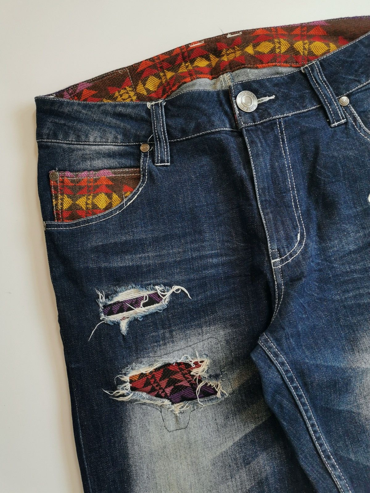 Brain Dead × Gotcha Gotcha Navajo Ankle Jeans Size US 32 / EU 48 - 7 Thumbnail