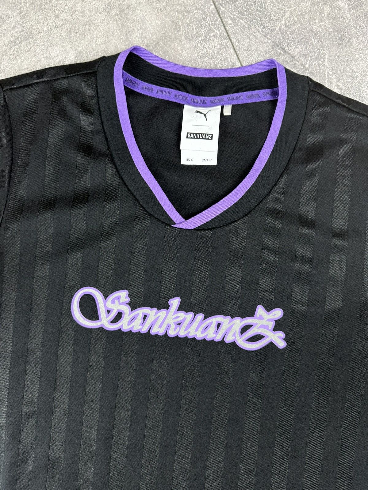 Puma Puma X Sankuanz Streetwear V-Neck T-Shirt Size S / US 4 / IT 40 - 2 Thumbnail