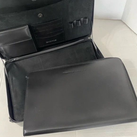 Vintage Tanner Krolle Black Leather Briefcase | Grailed