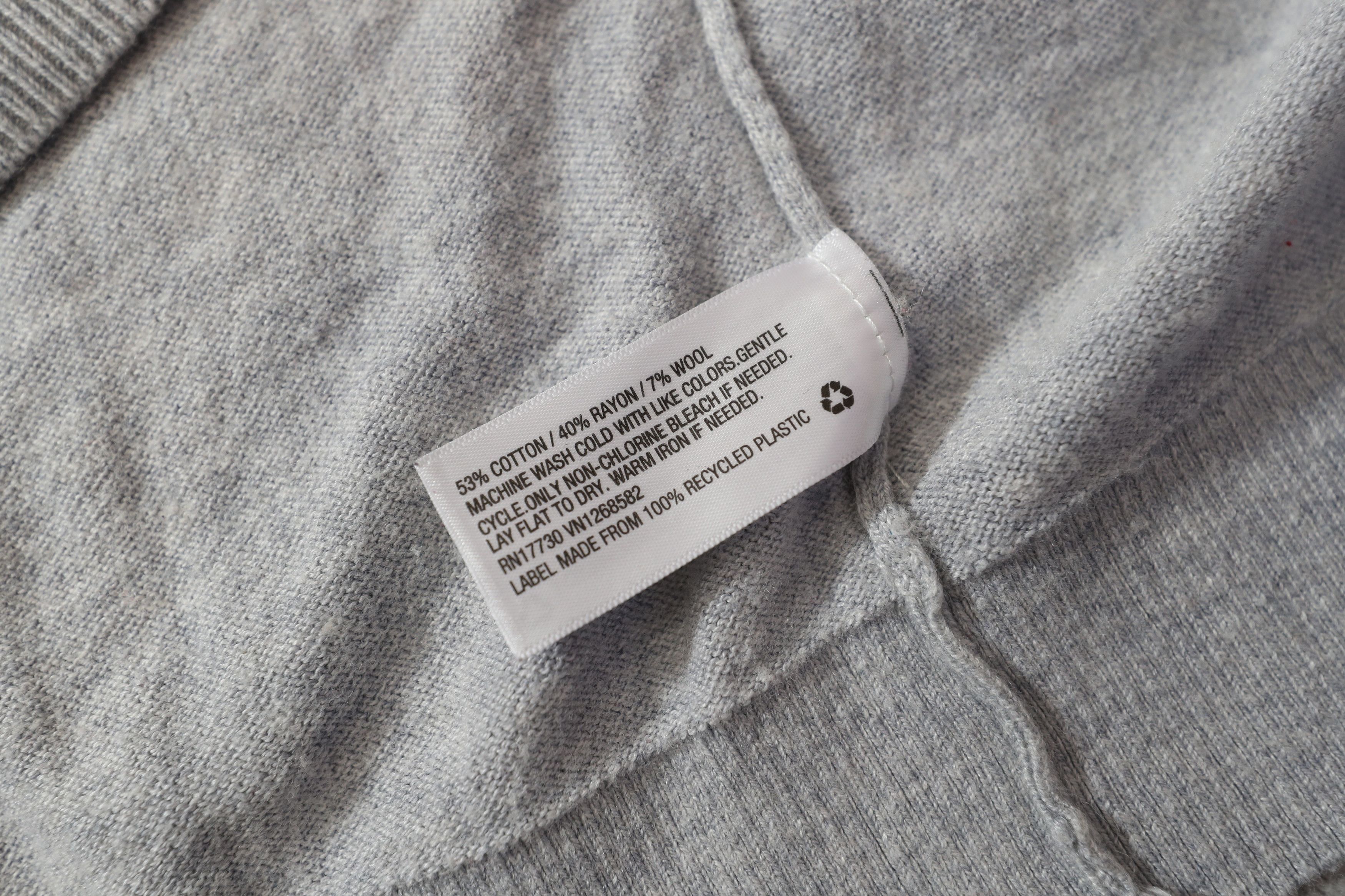 Mossimo Mossimo Grey Long Sleeve Polo Sweater (L) Size US L / EU 52-54 / 3 - 12 Thumbnail