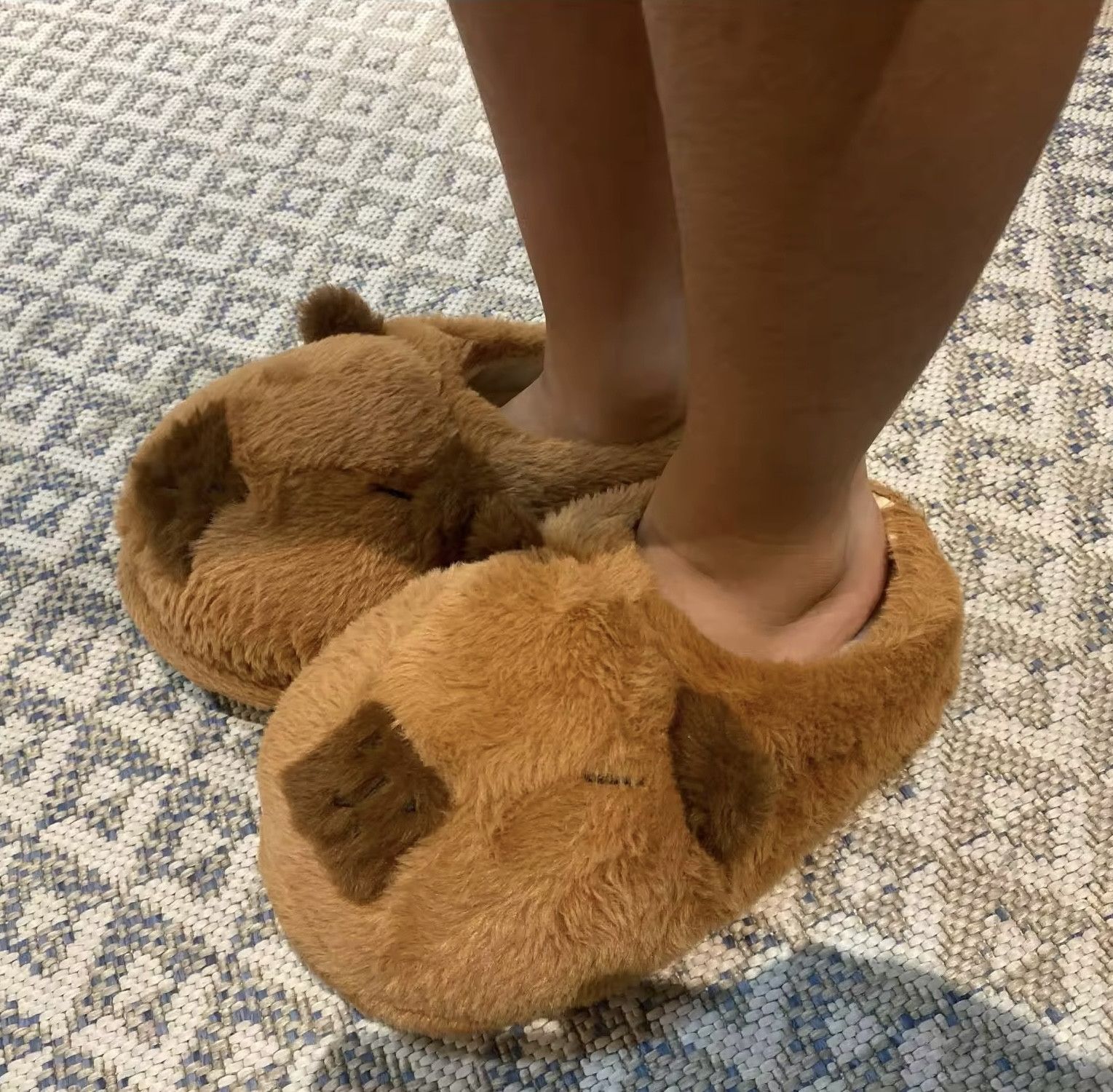 Designer × Japanese Brand Breathable Capybara Cotton Non-slip Slippers Size US 9 / EU 42 - 6 Thumbnail